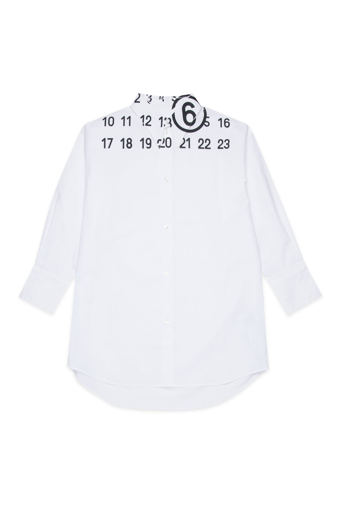 Shirt dress with logo
