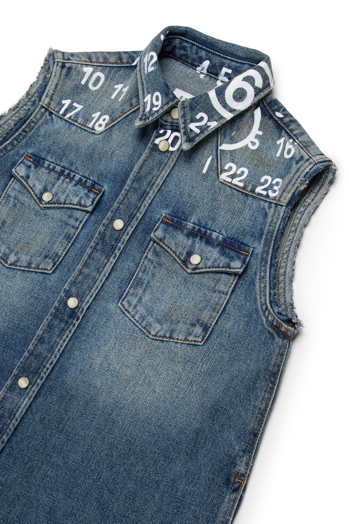 Vestido sin mangas de denim
