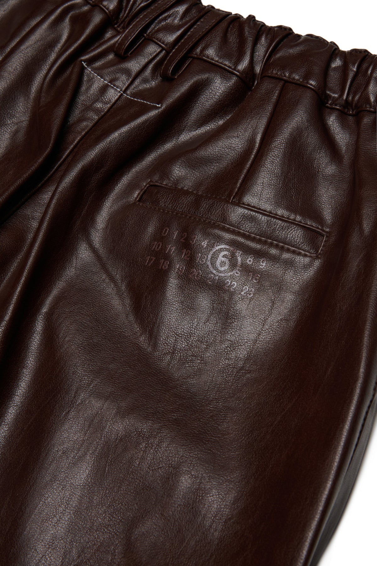 Pantalon wide leg effet enduit