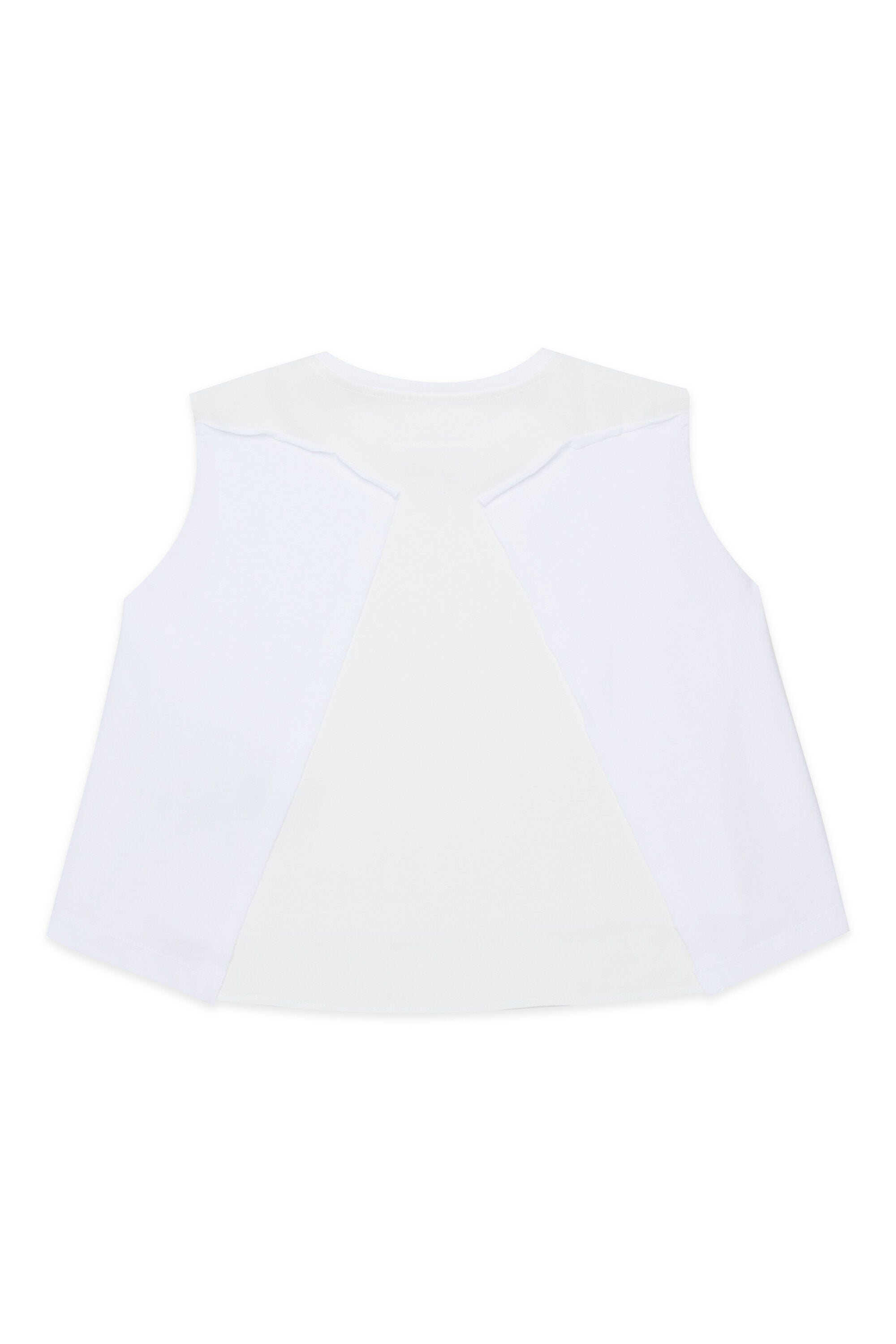 Sleeveless T-shirt with logo