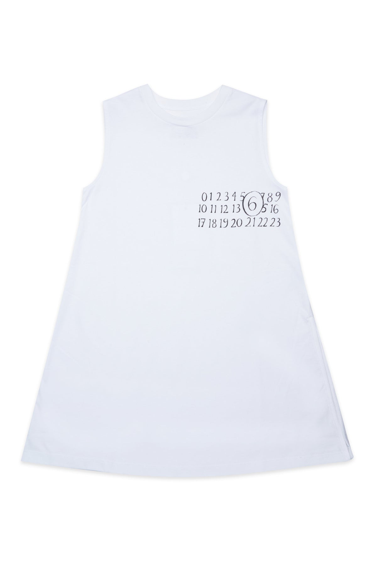 Vestido sin mangas con logo numérico