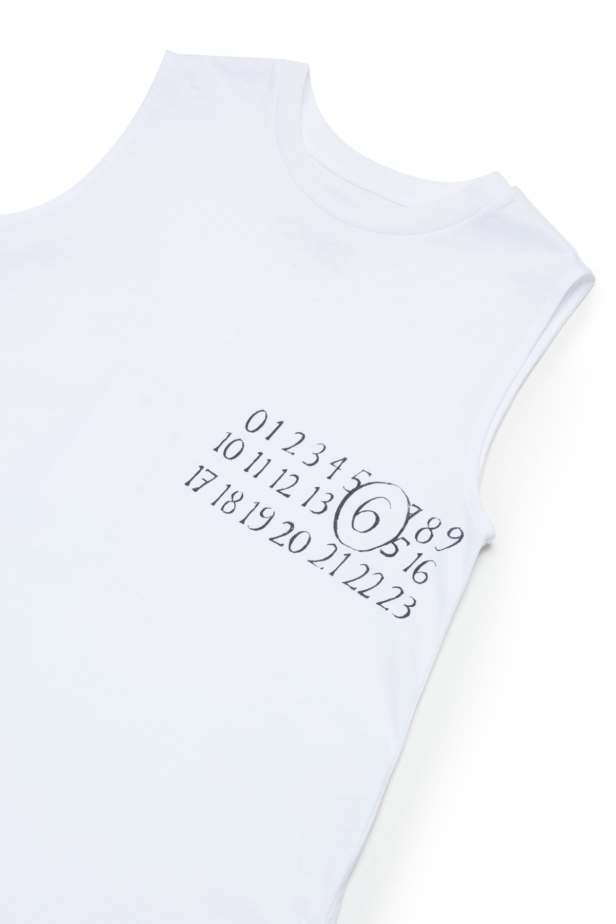 Vestido sin mangas con logo numérico