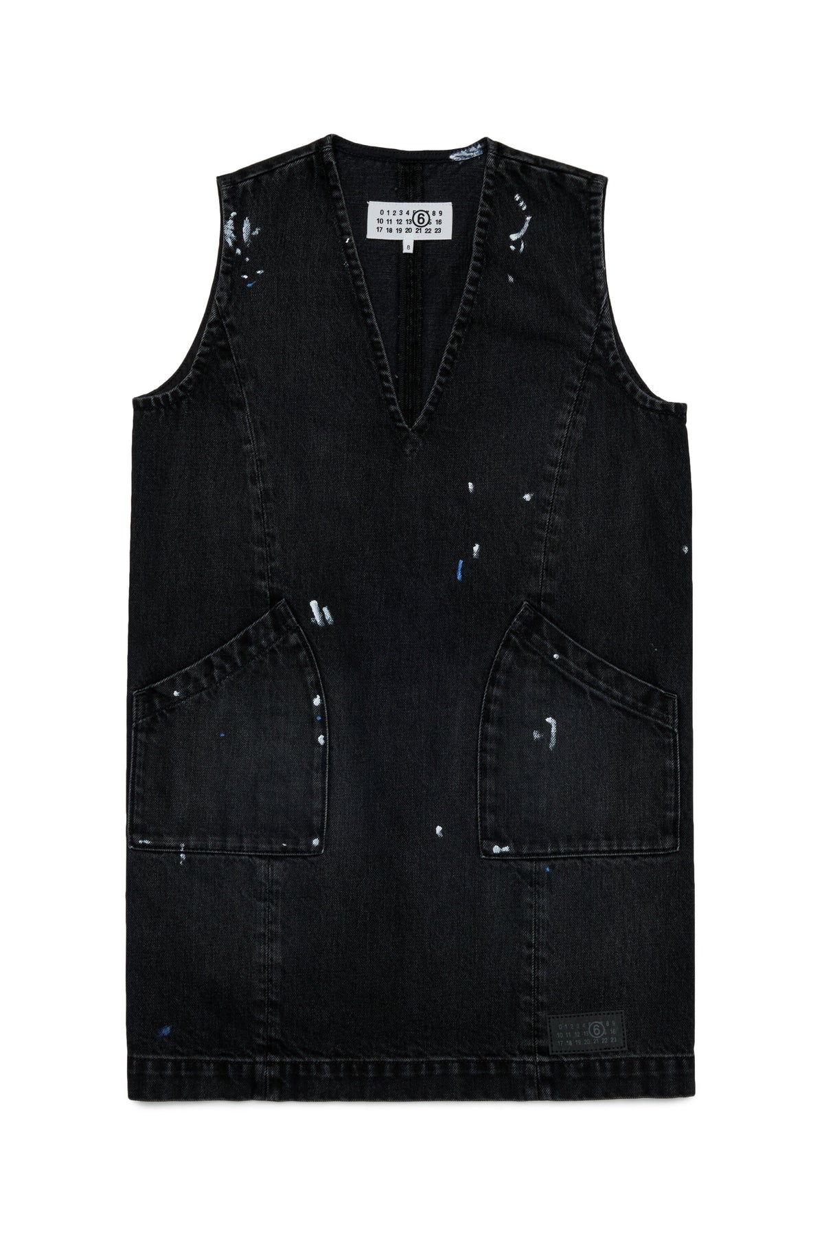 Vestido sin mangas efecto usado con logo