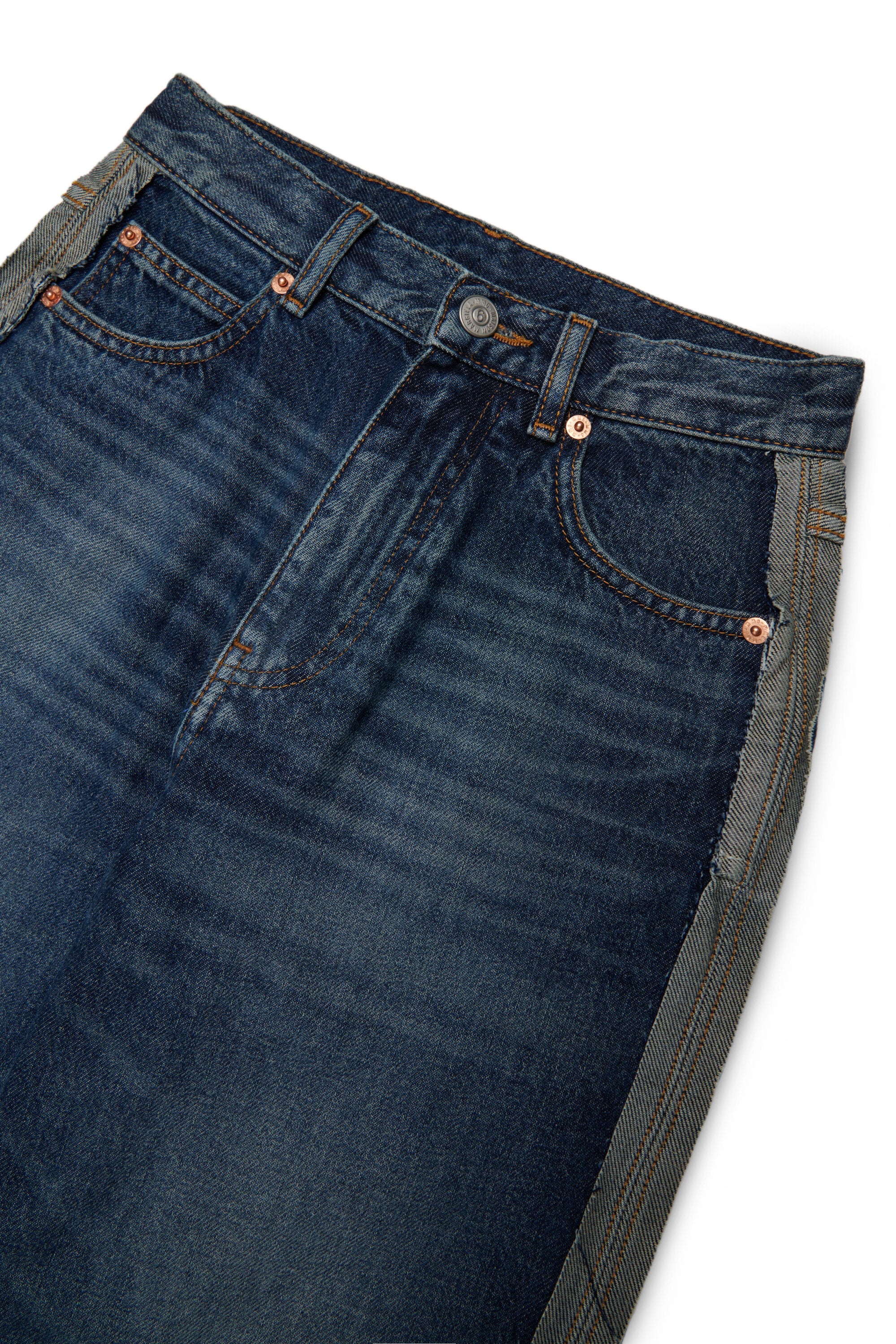 Jeans corte regular azul medio