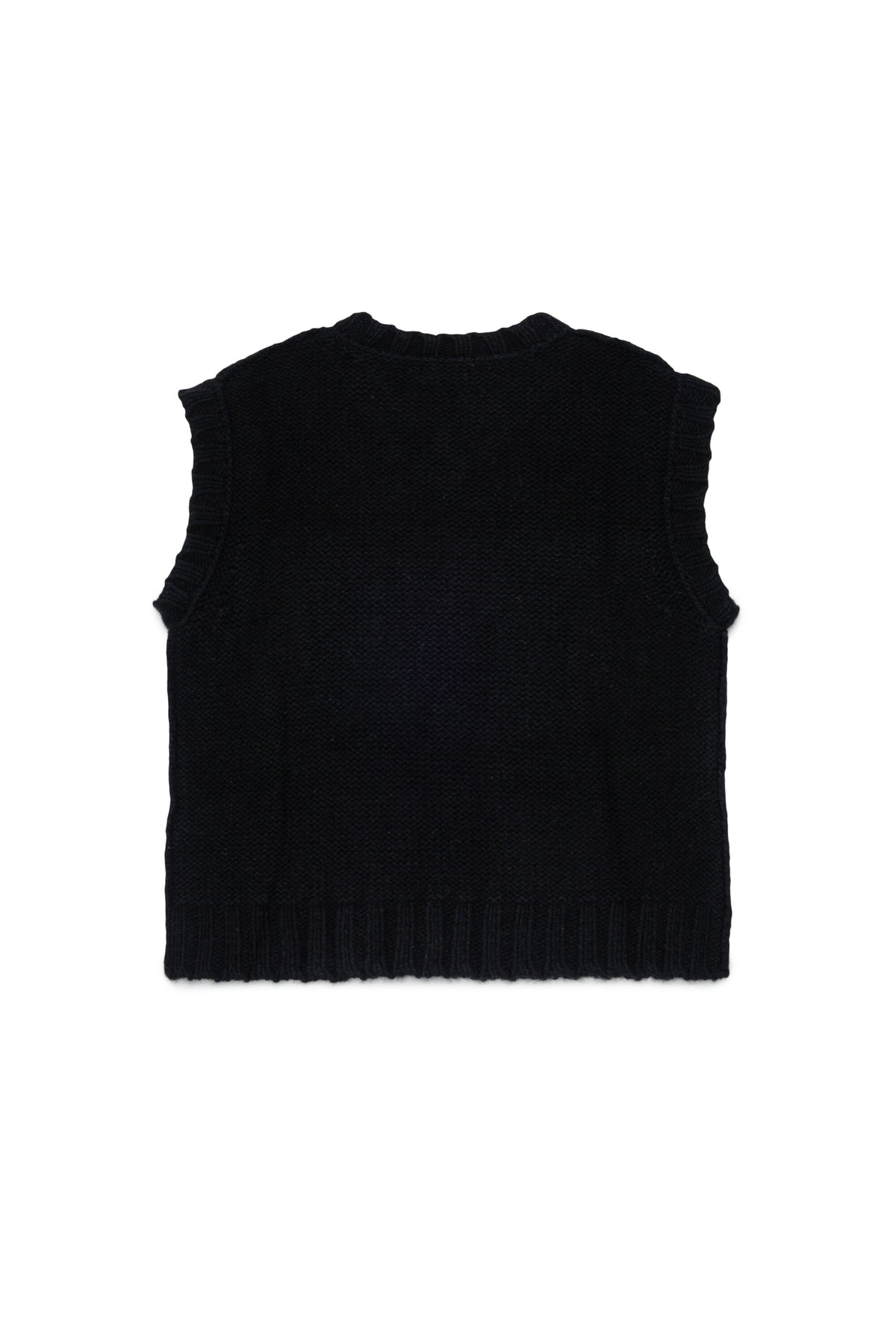 Gilet en maille sans manches avec logo