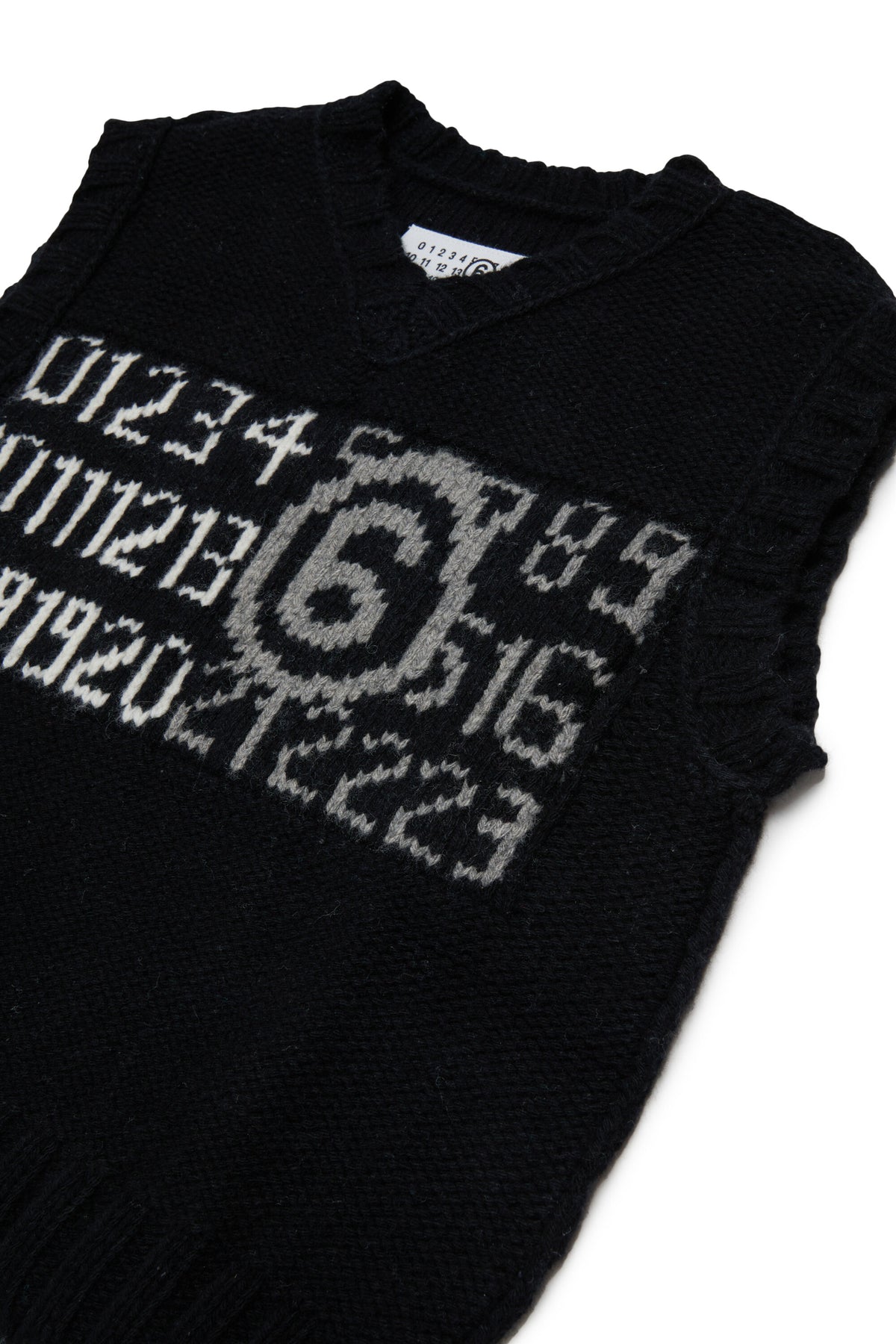 Gilet en maille sans manches avec logo