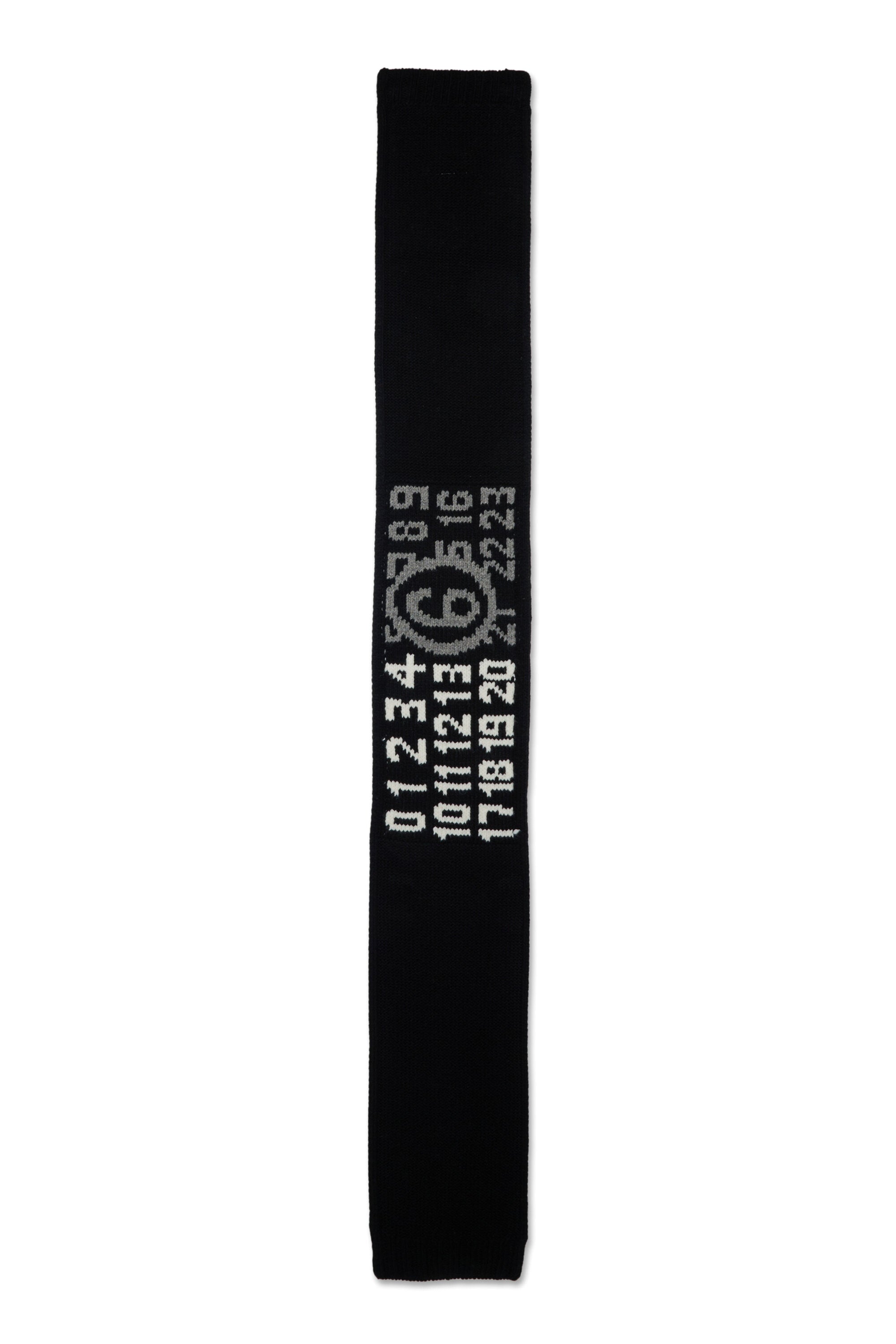 Scarf with numeric logo
