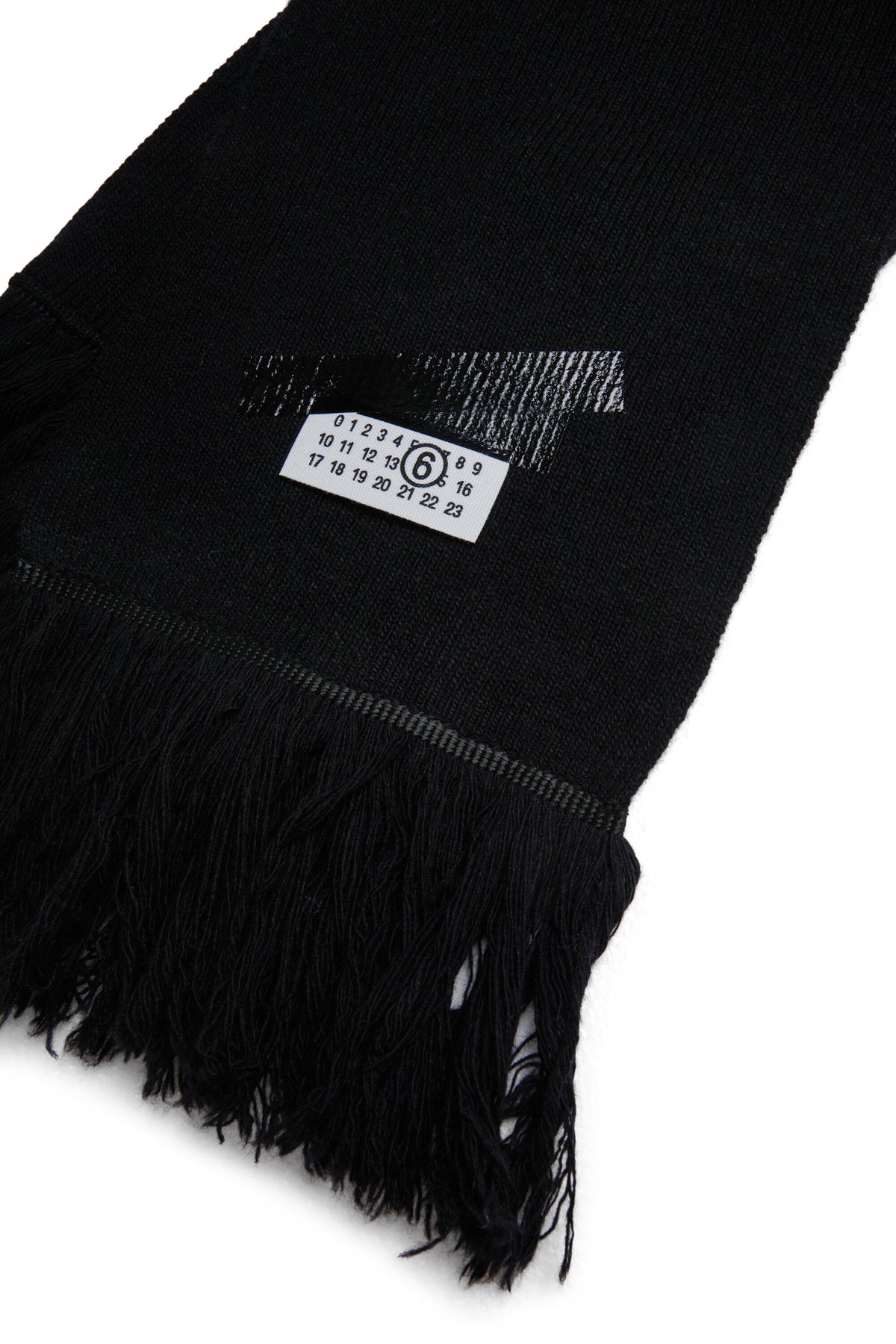Écharpe avec logo et franges
