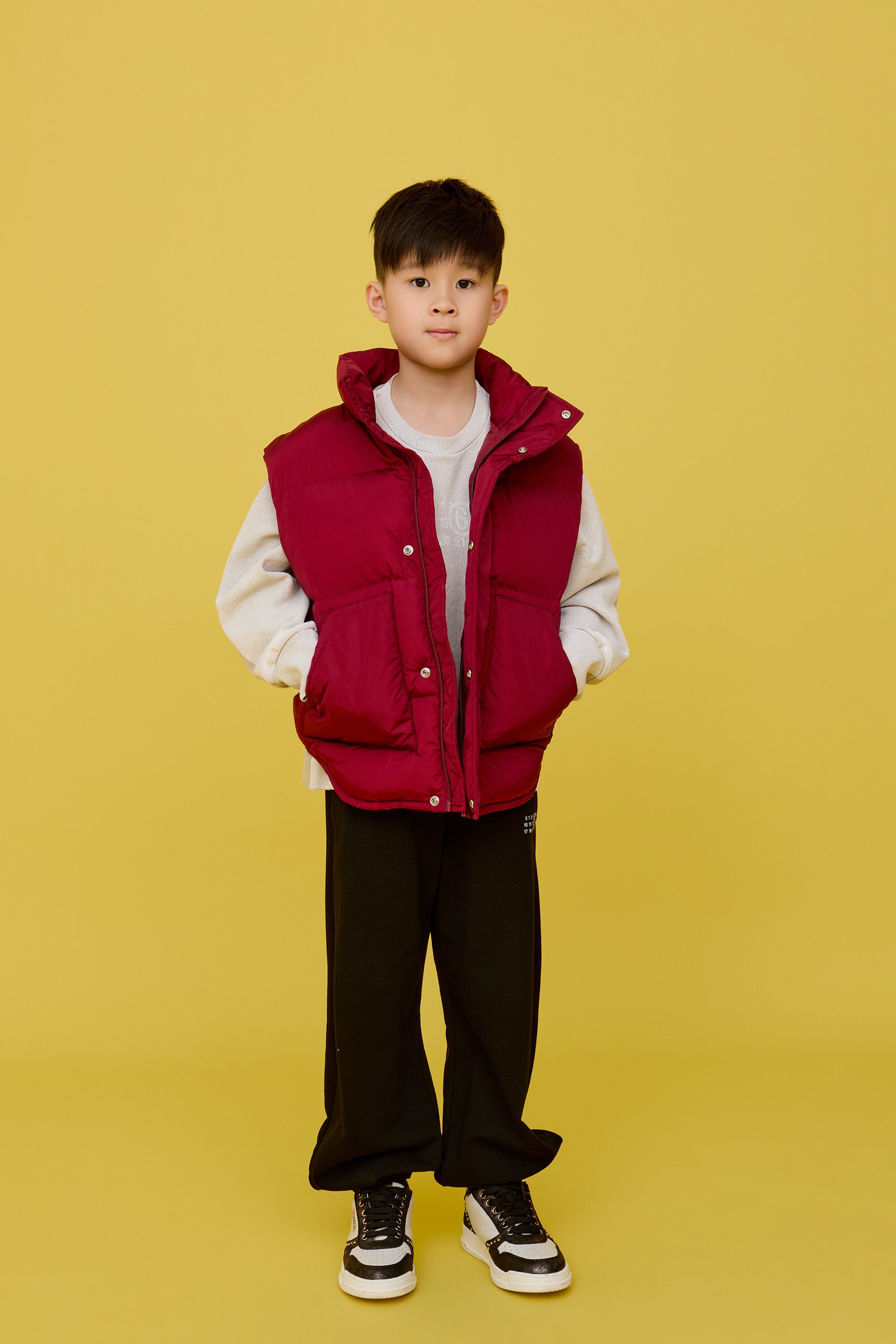 Chaqueta acolchada con logo