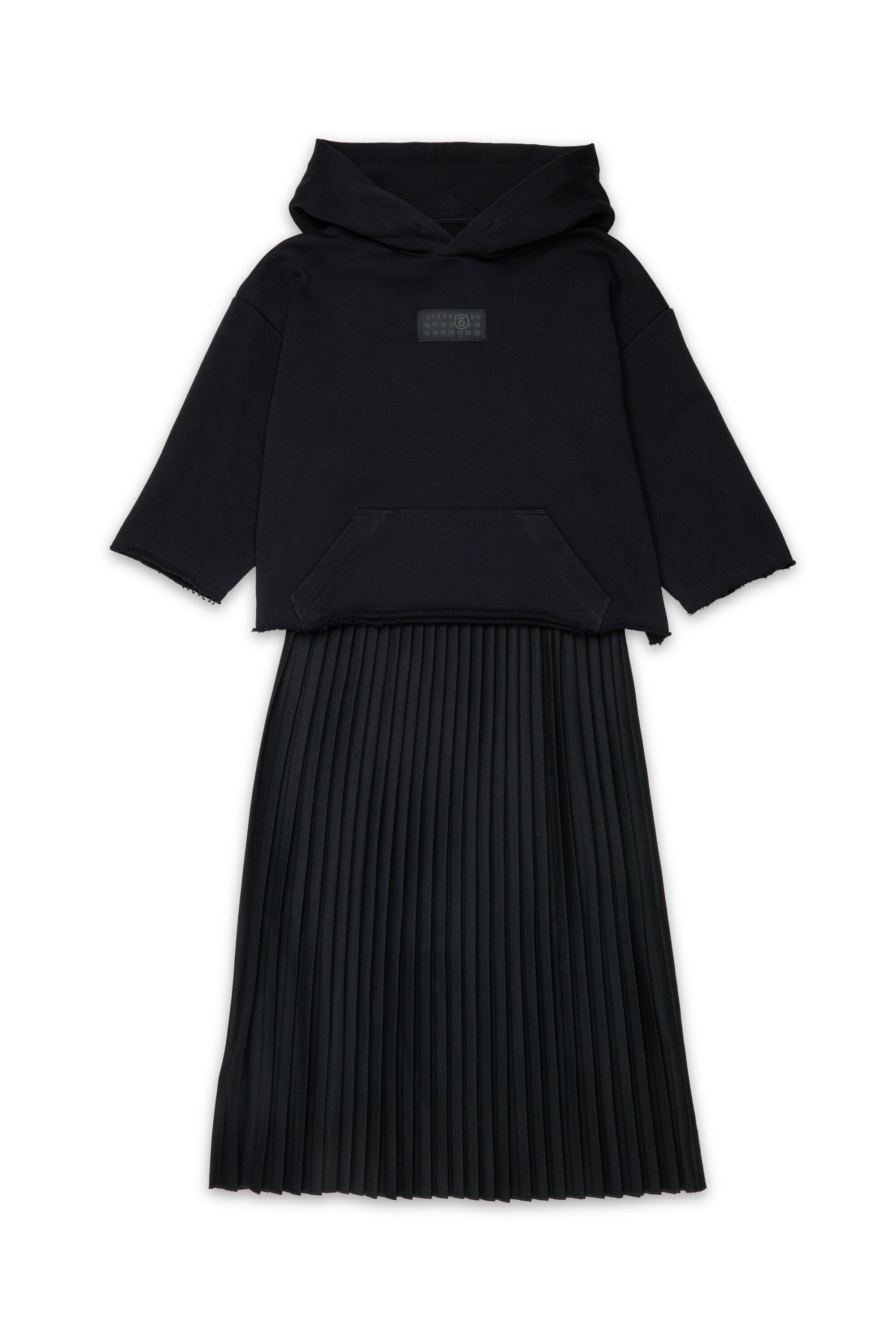 Robe superposée avec jupe plissée