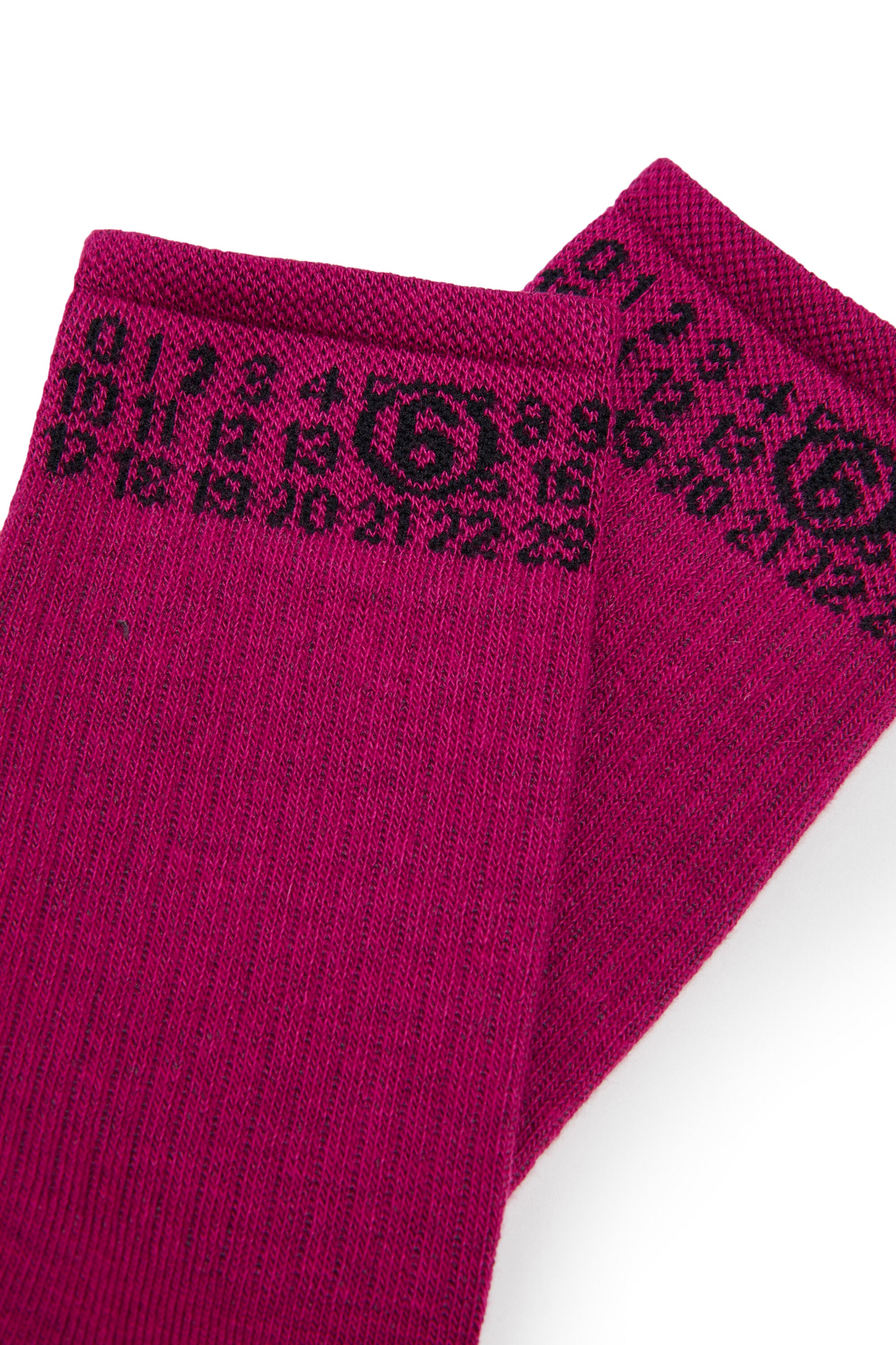 Socks with numeric logo