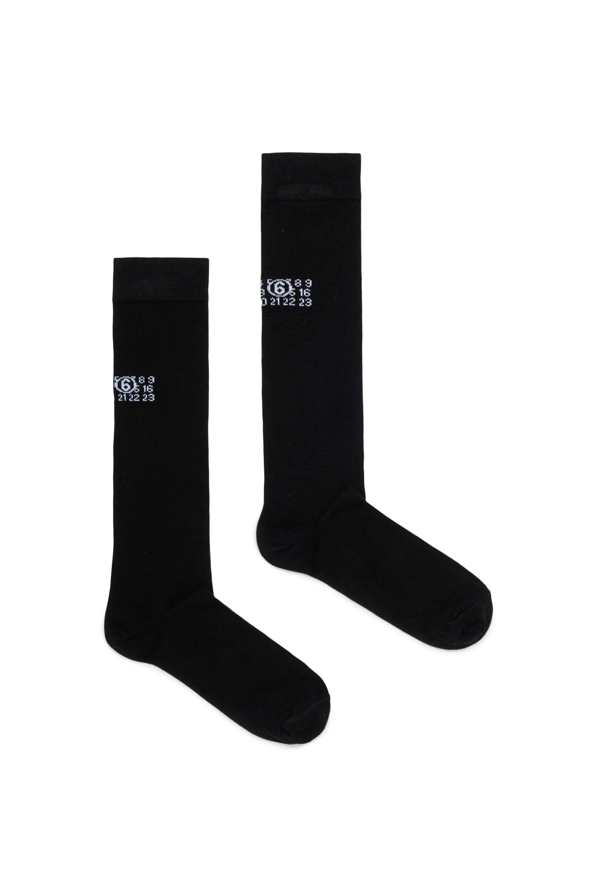 Socks with numeric logo