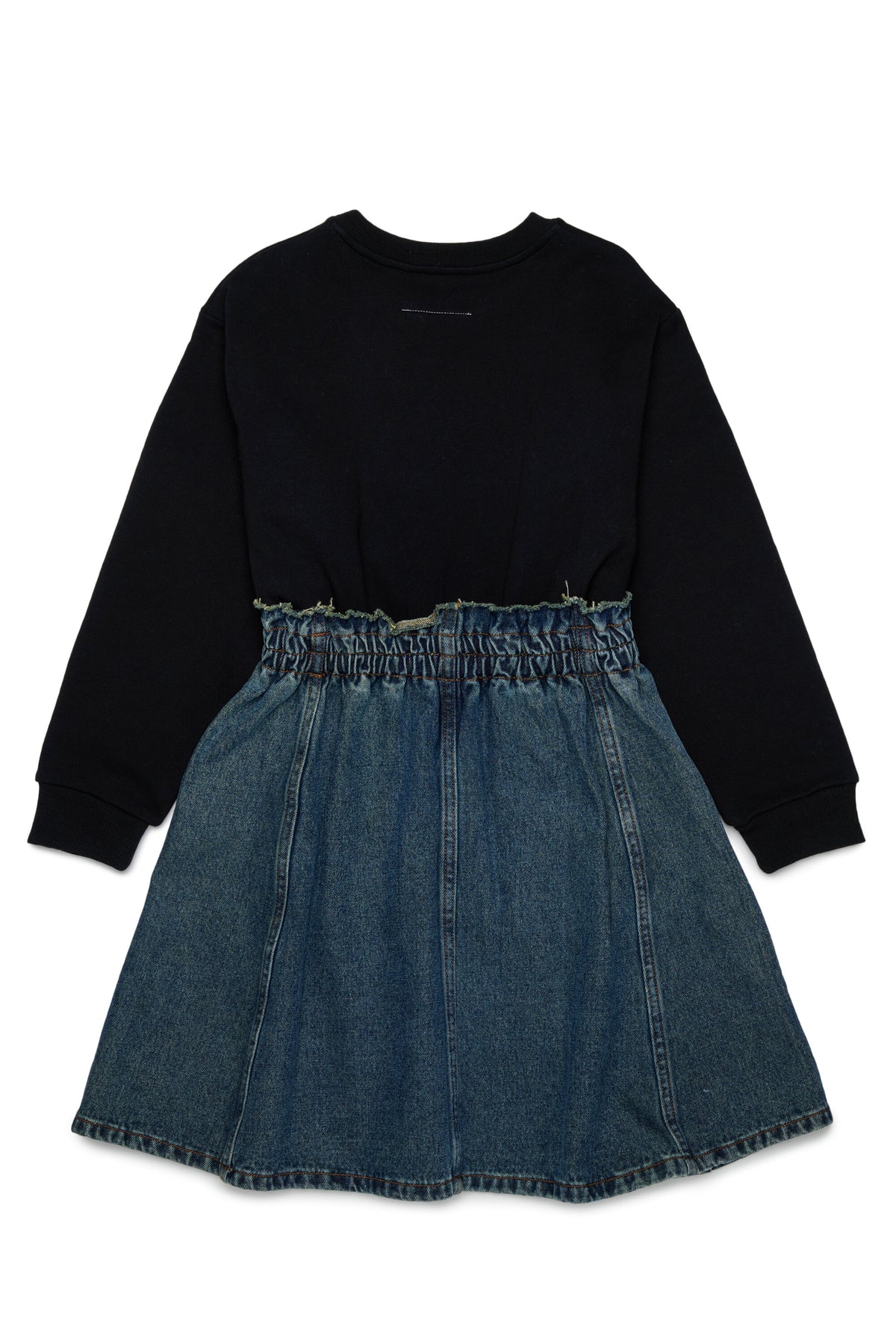 Sweatshirt and denim dress with logo