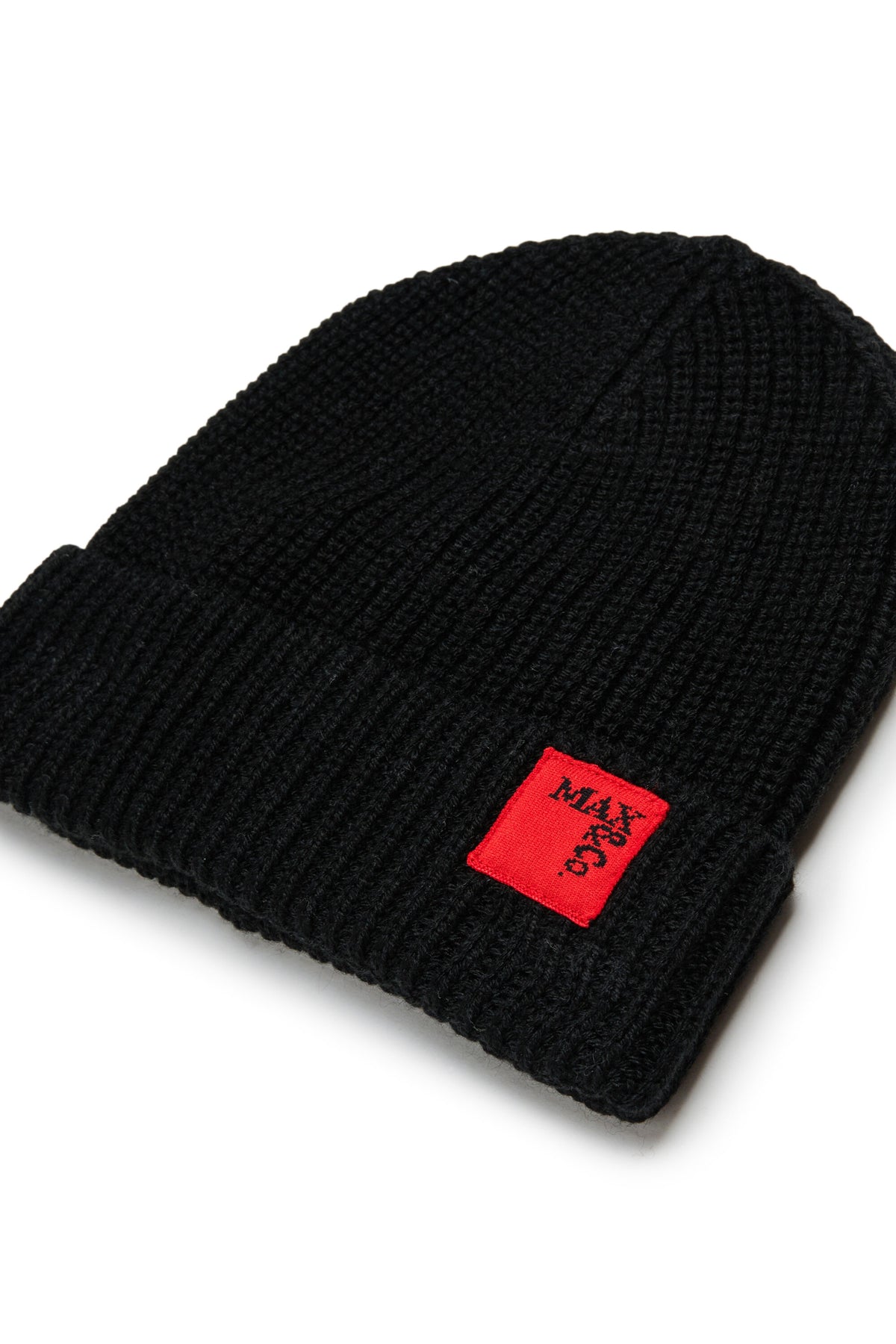 Bonnet en laine mélangée avec écusson