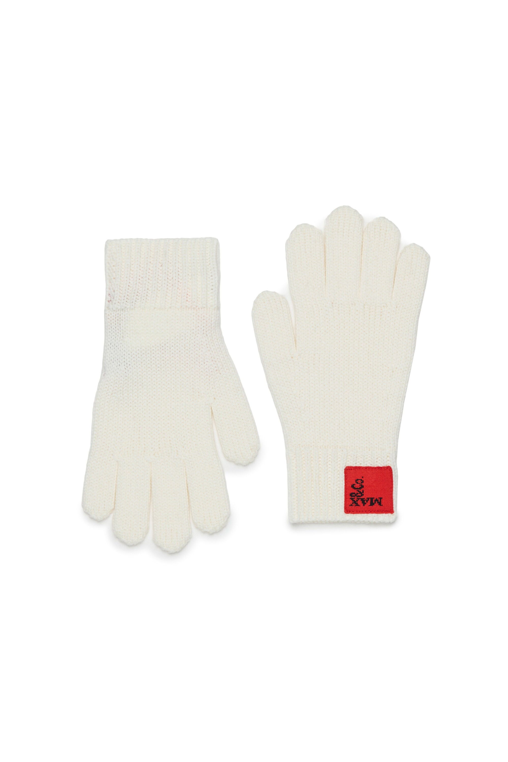 Guantes de mezcla de lana con parche