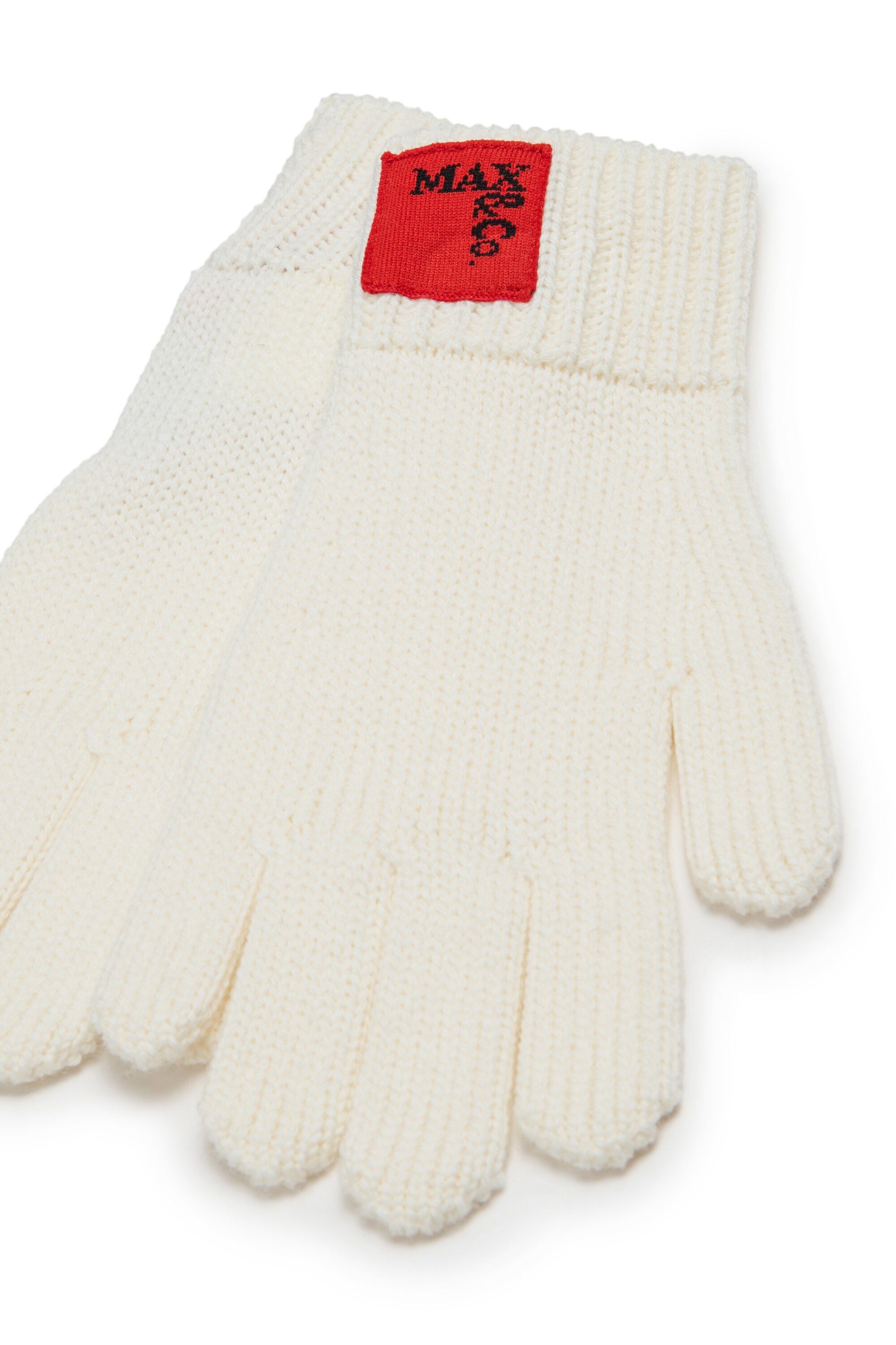 Guantes de mezcla de lana con parche