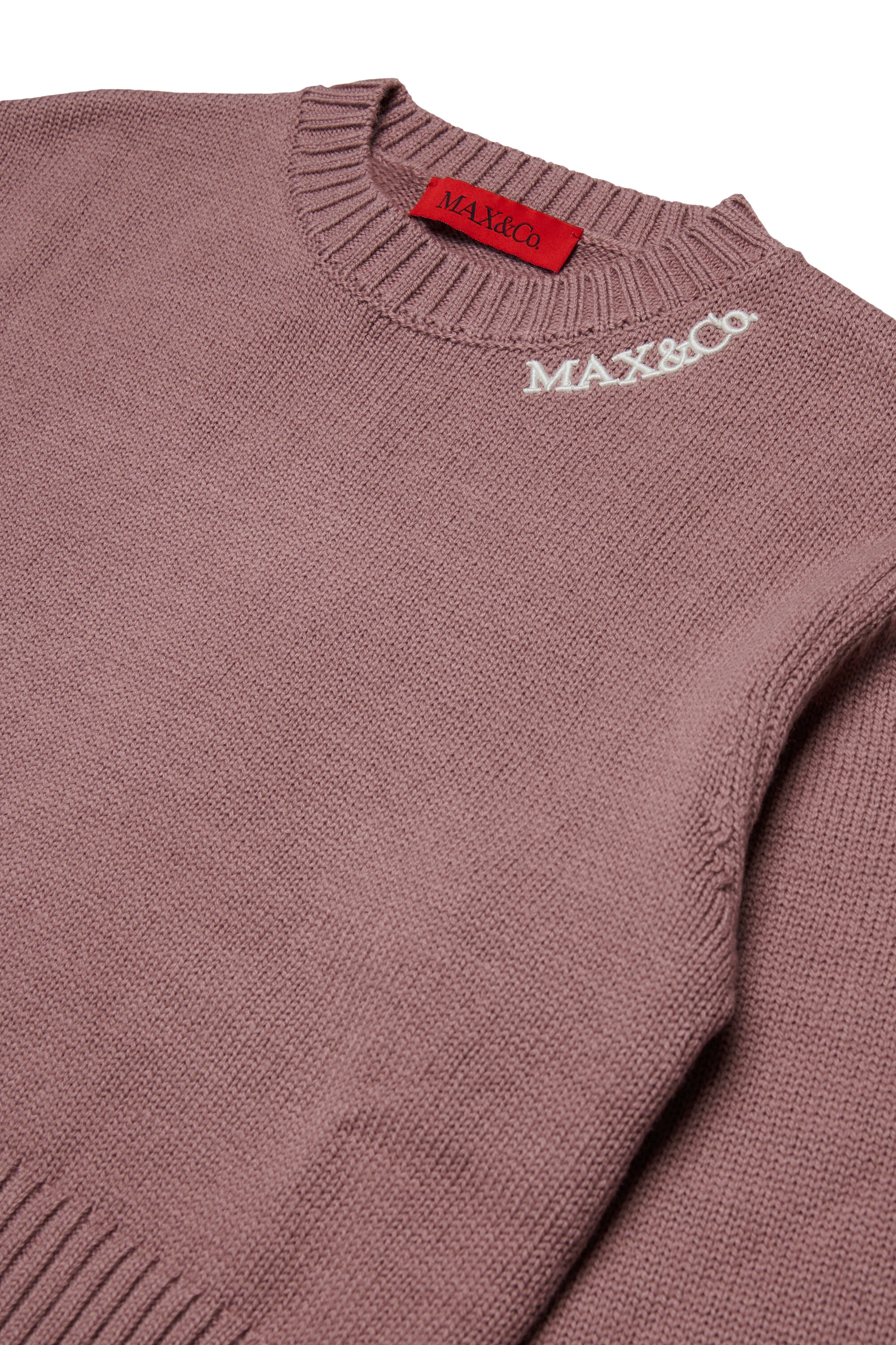 Jersey en mezcla de lana con logotipo bordado