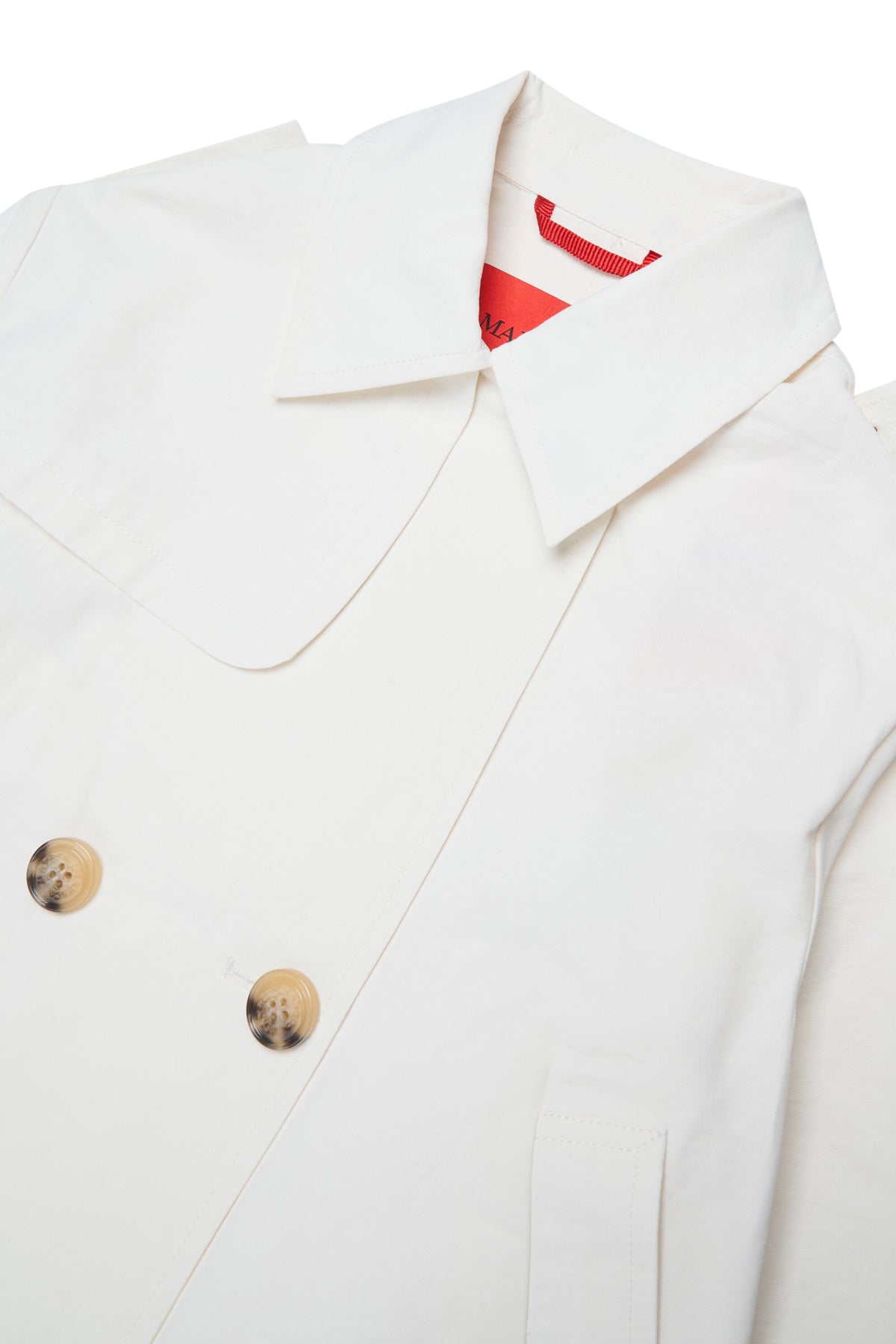 Double-breasted jacket with logo