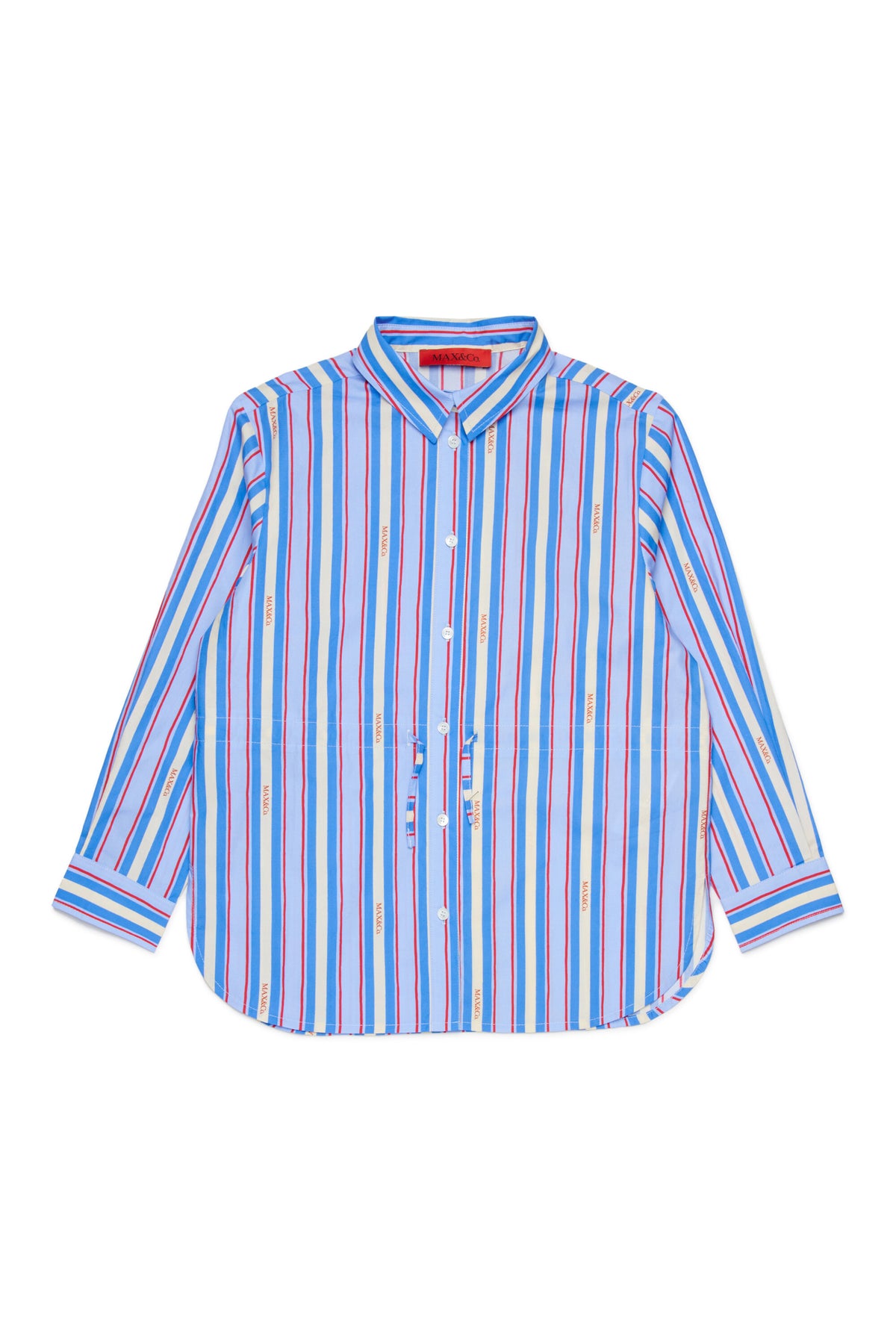 Chemise à rayures avec logo