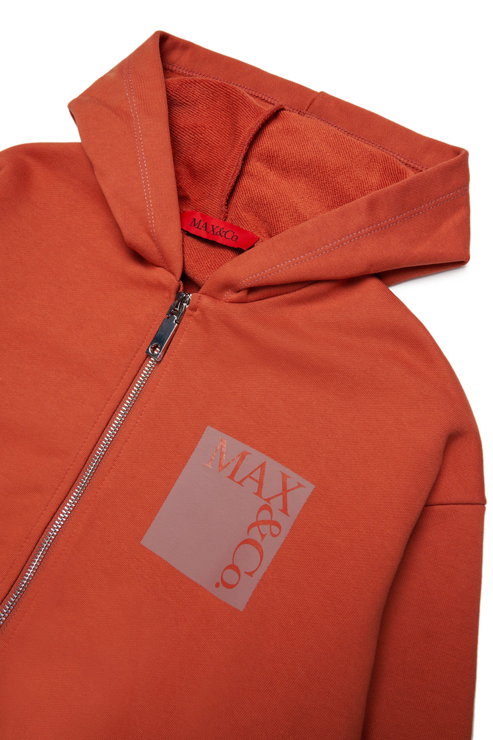 Sweat à fermeture zippée complète avec logo