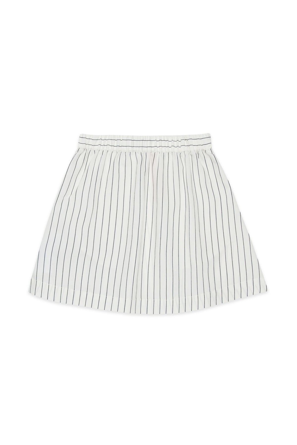 Striped skirt with logo