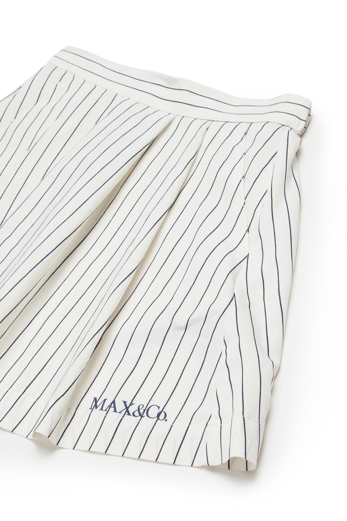 Striped skirt with logo