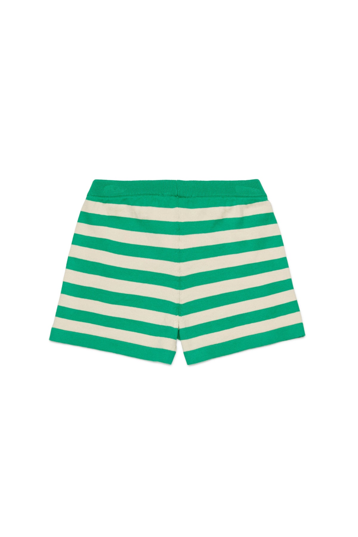 Short en maille à rayures avec logo