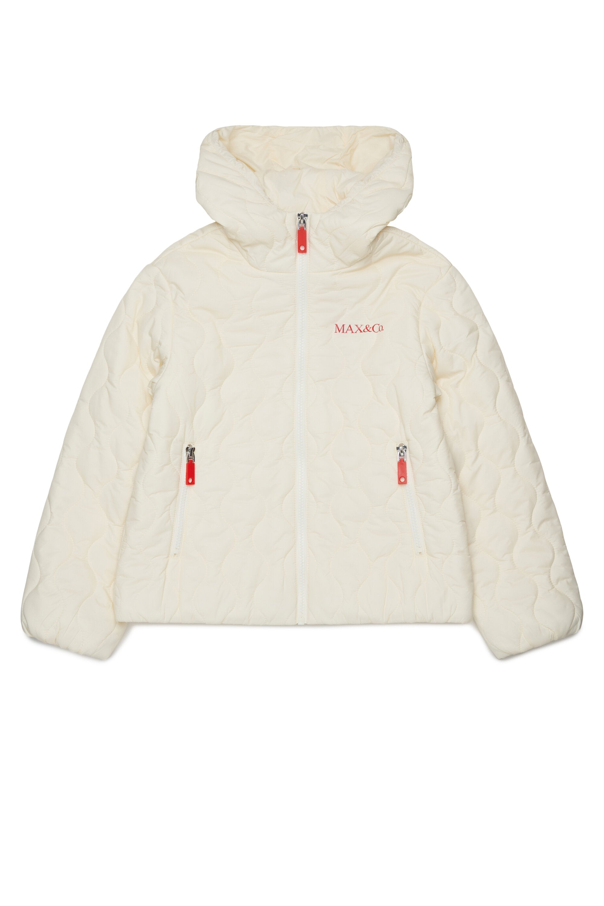 Chaqueta acolchada con logo estampado