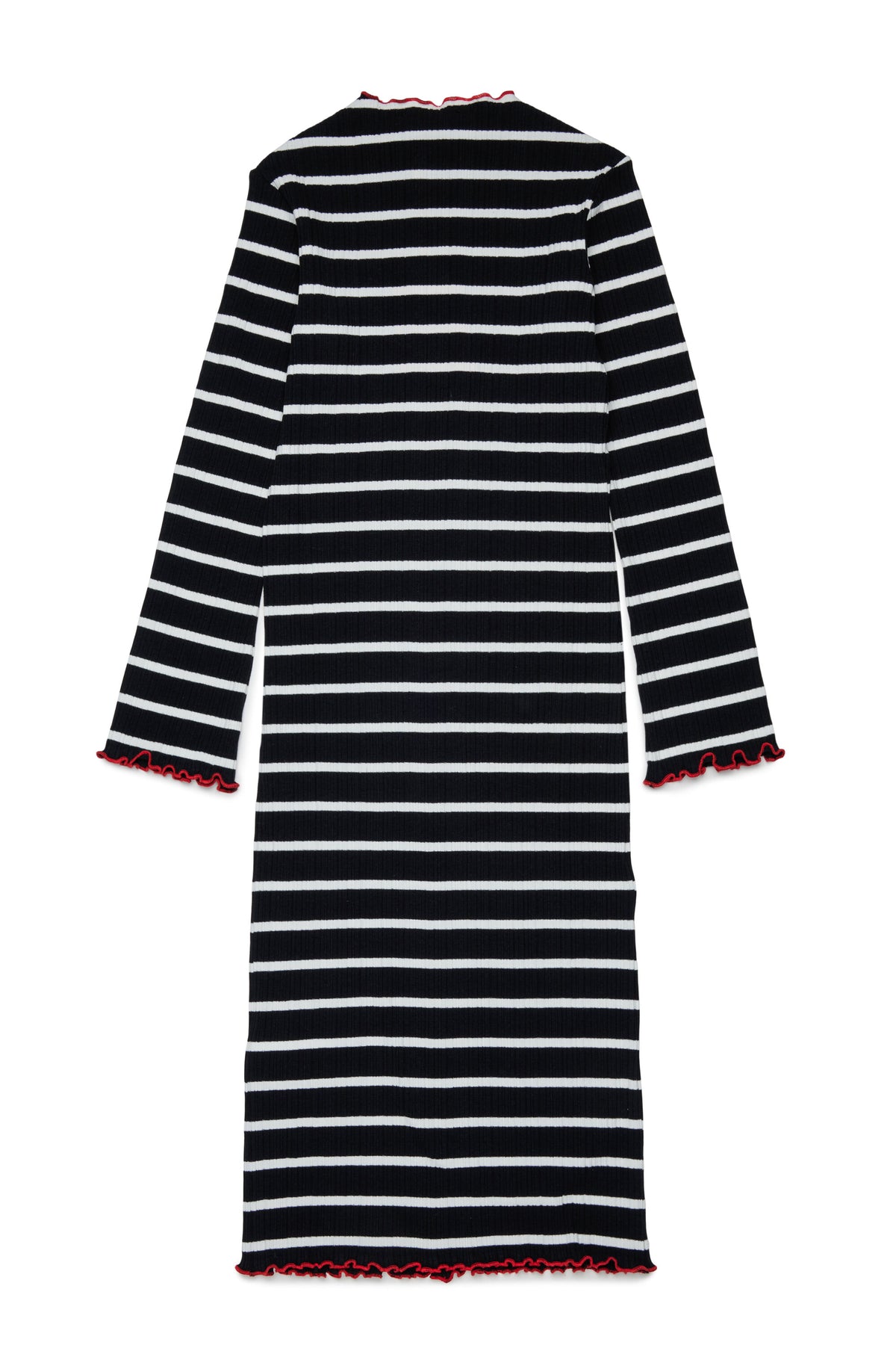 Vestido de rayas con logo