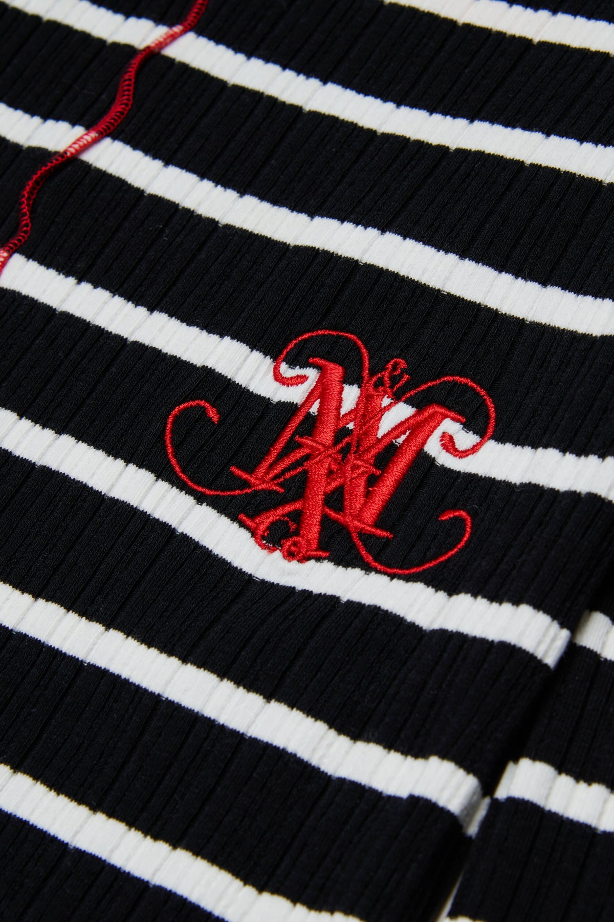 Vestido de rayas con logo