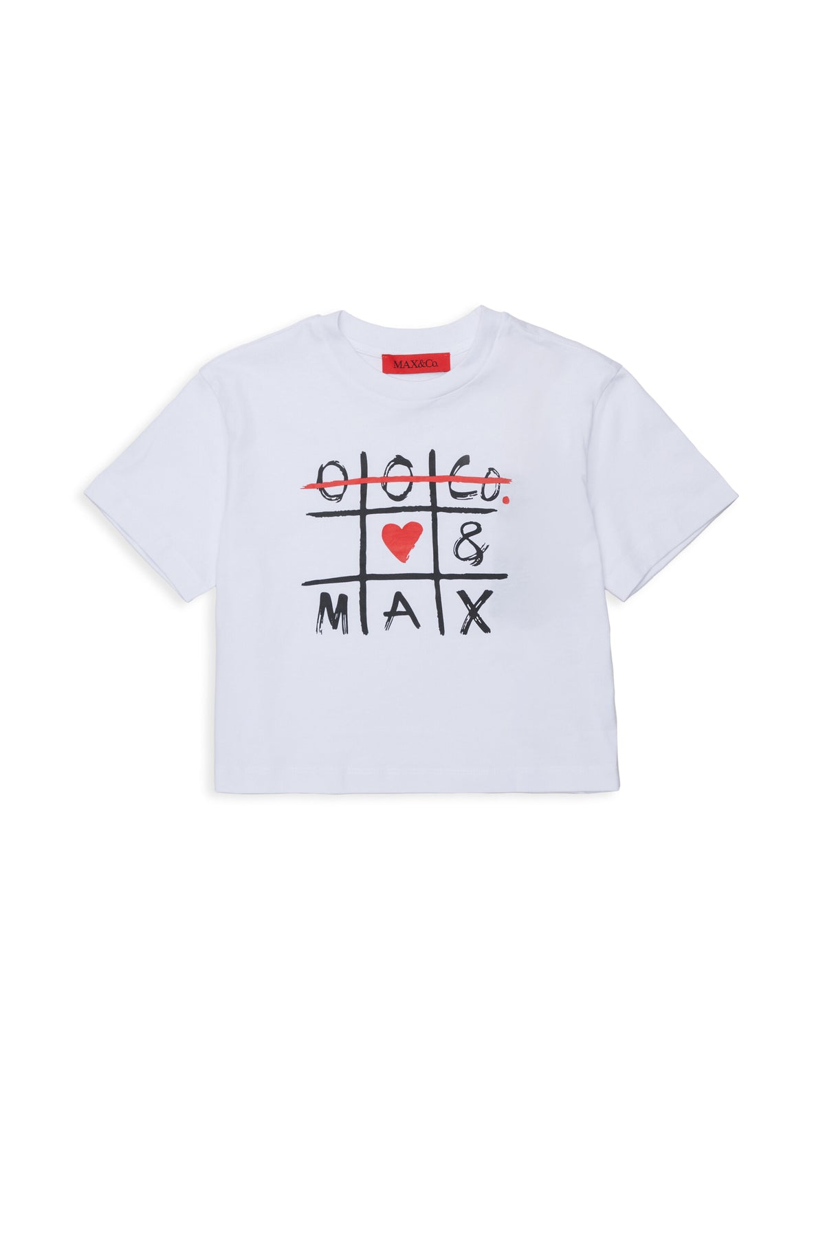 Camiseta de cuello redondo con logo