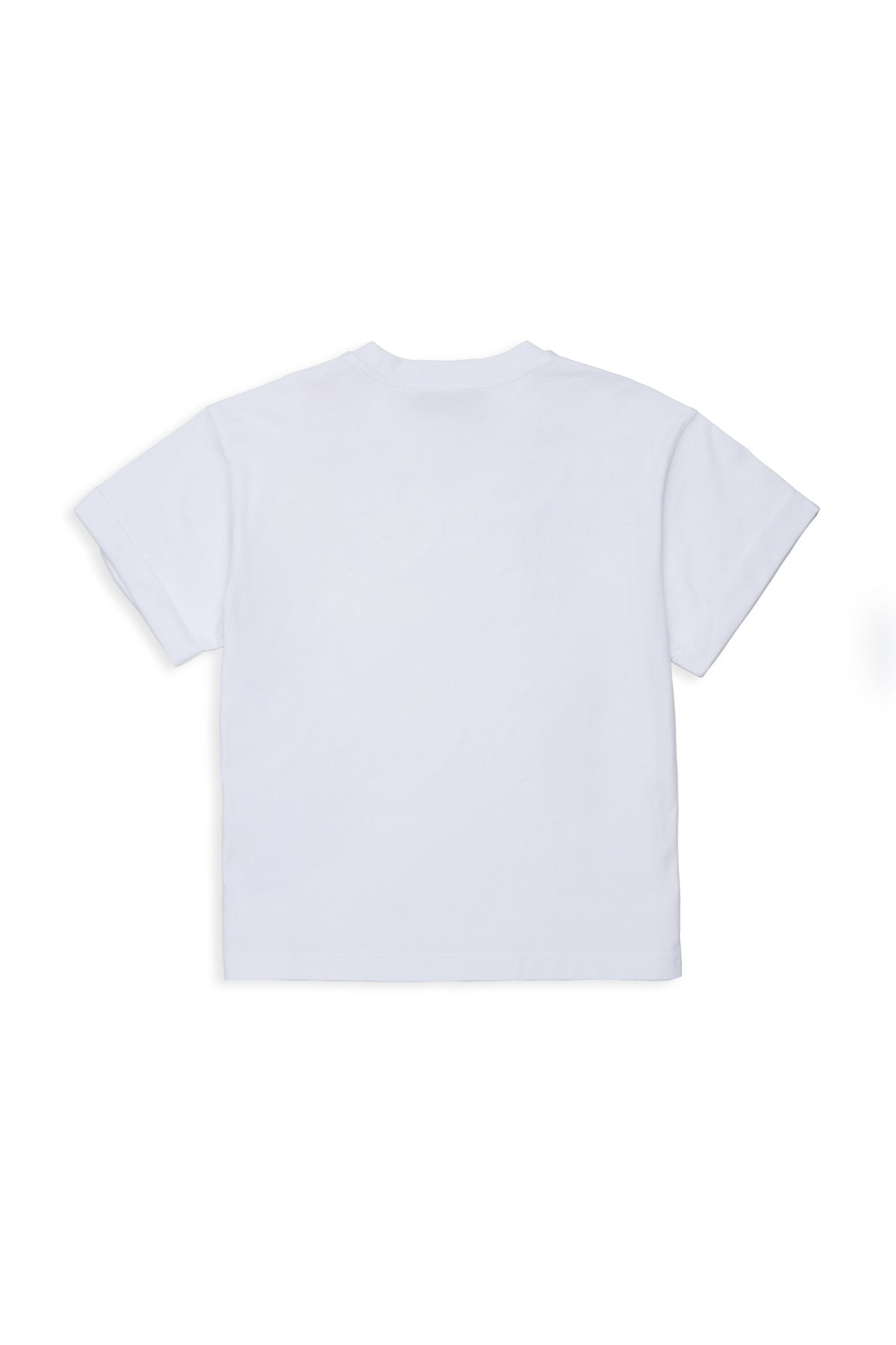 Camiseta con estampado de lazo metalizado