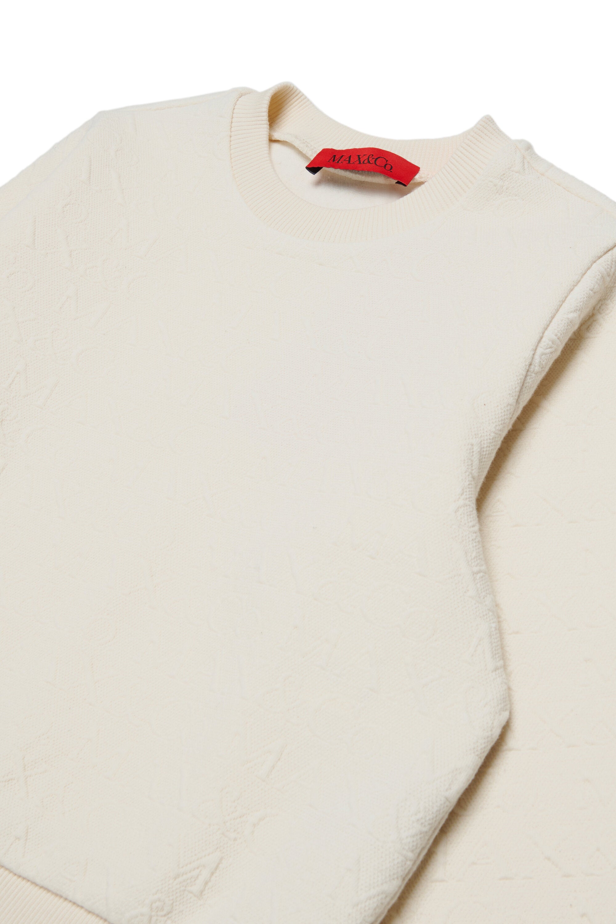 Sweat-shirt col rond en jacquard