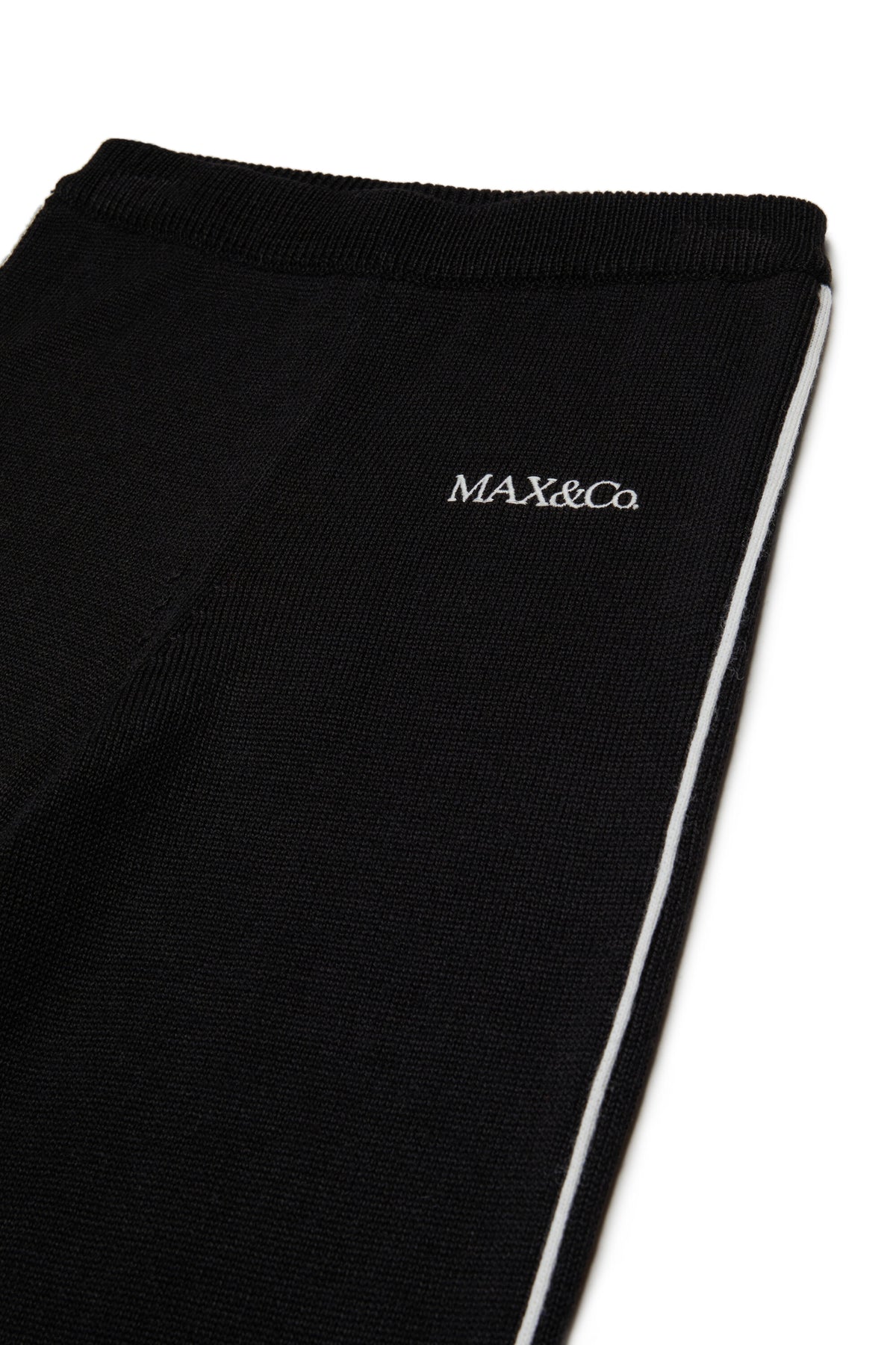 Knit pants with logo