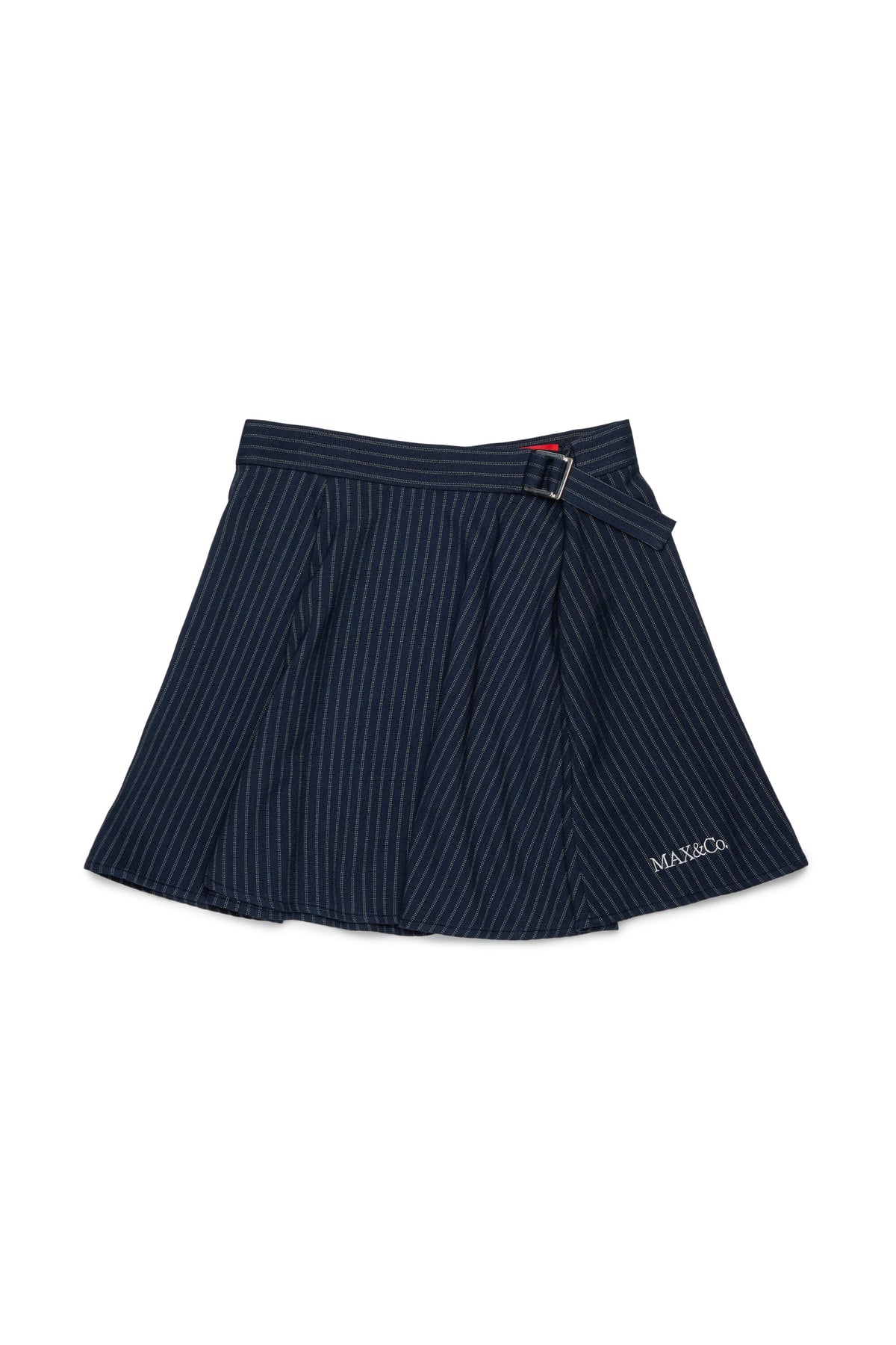 Striped skirt with logo