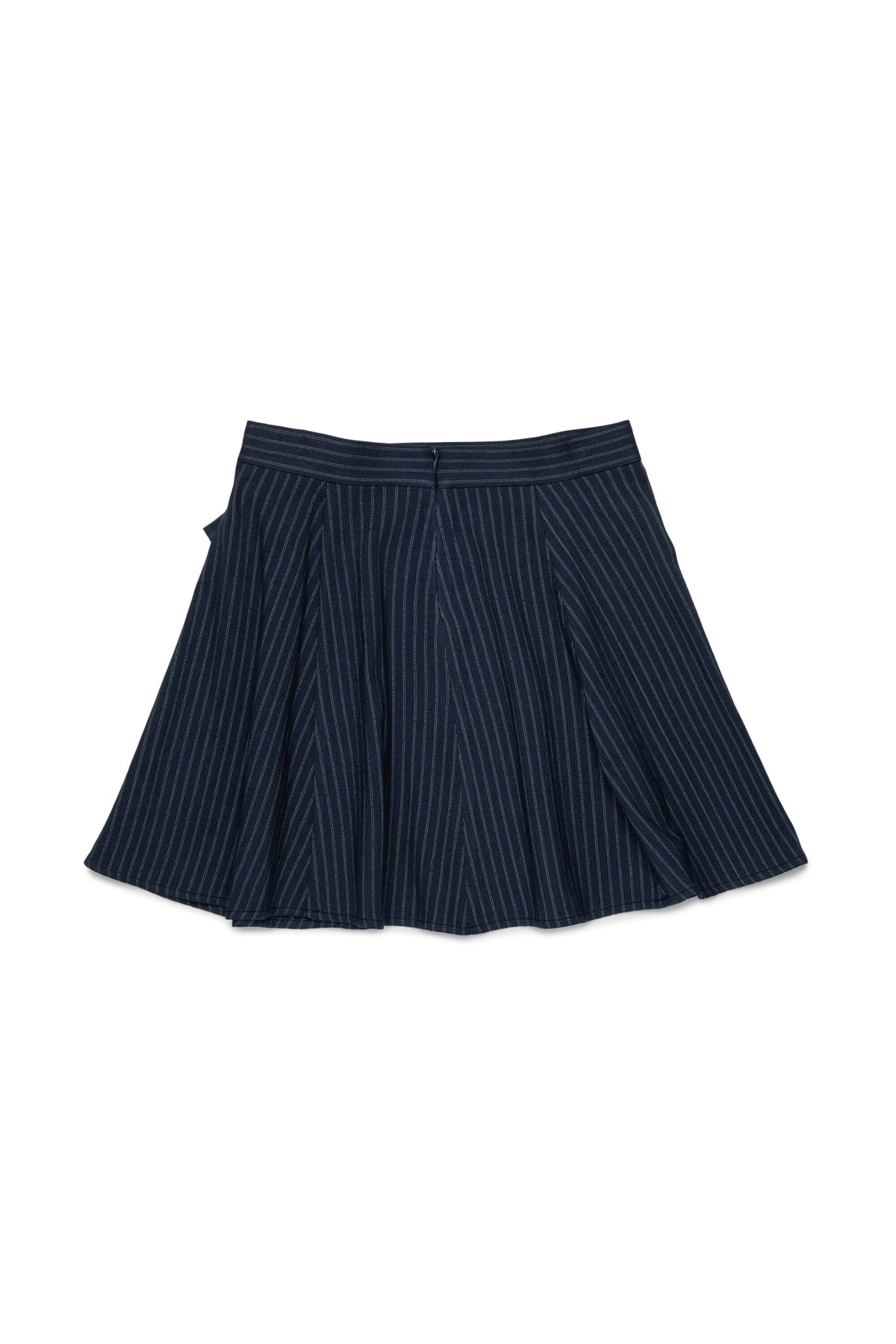 Striped skirt with logo