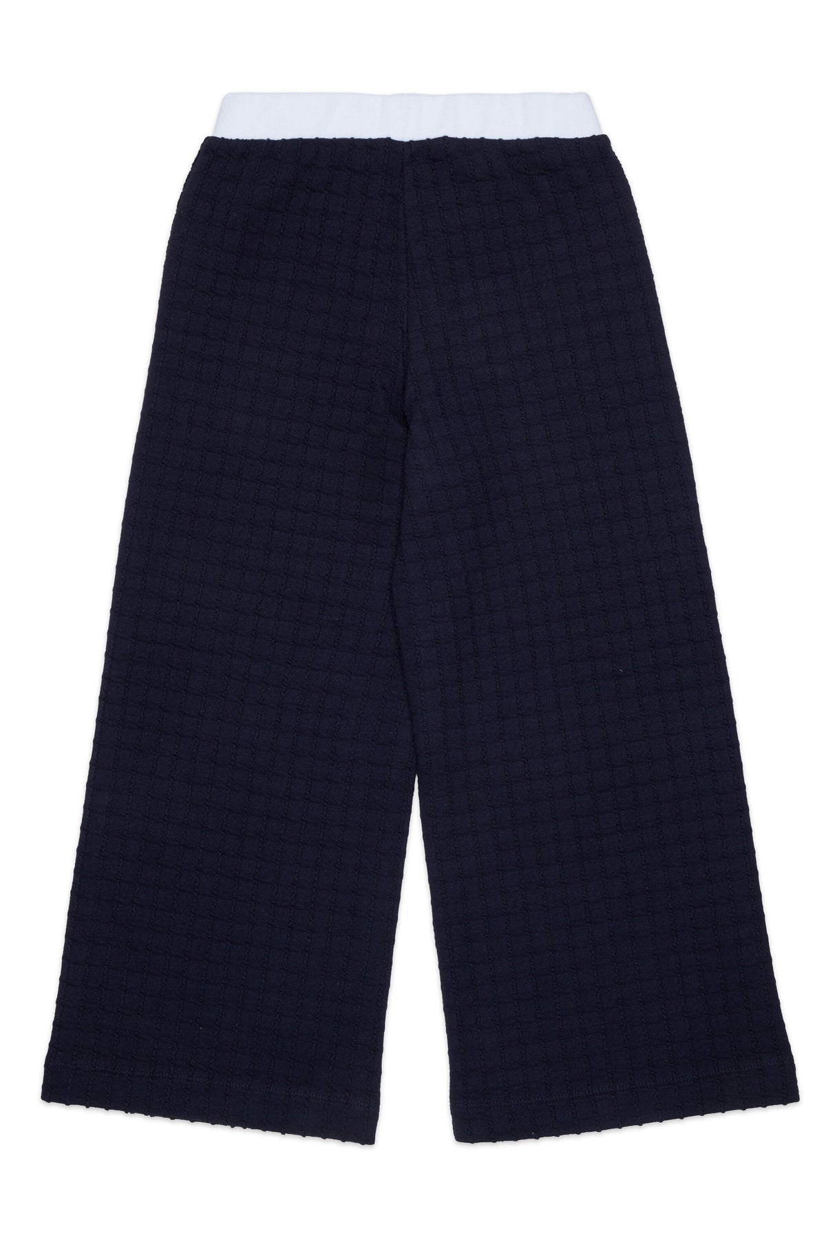 Pantalones jacquard con logo aplicado