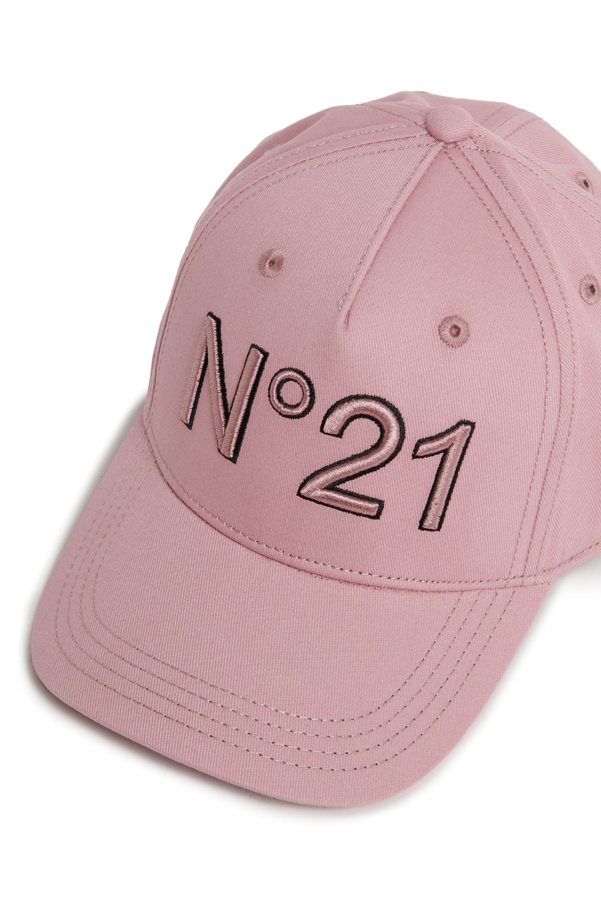 Branded gabardine baseball cap