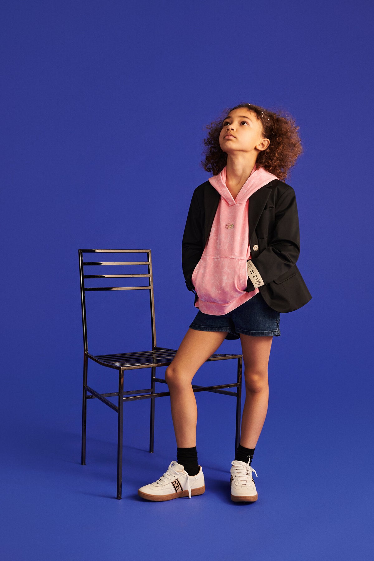 Veste blazer avec détails bijoux