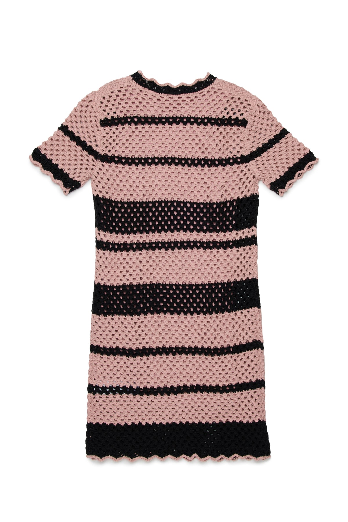Vestido de crochet con logo