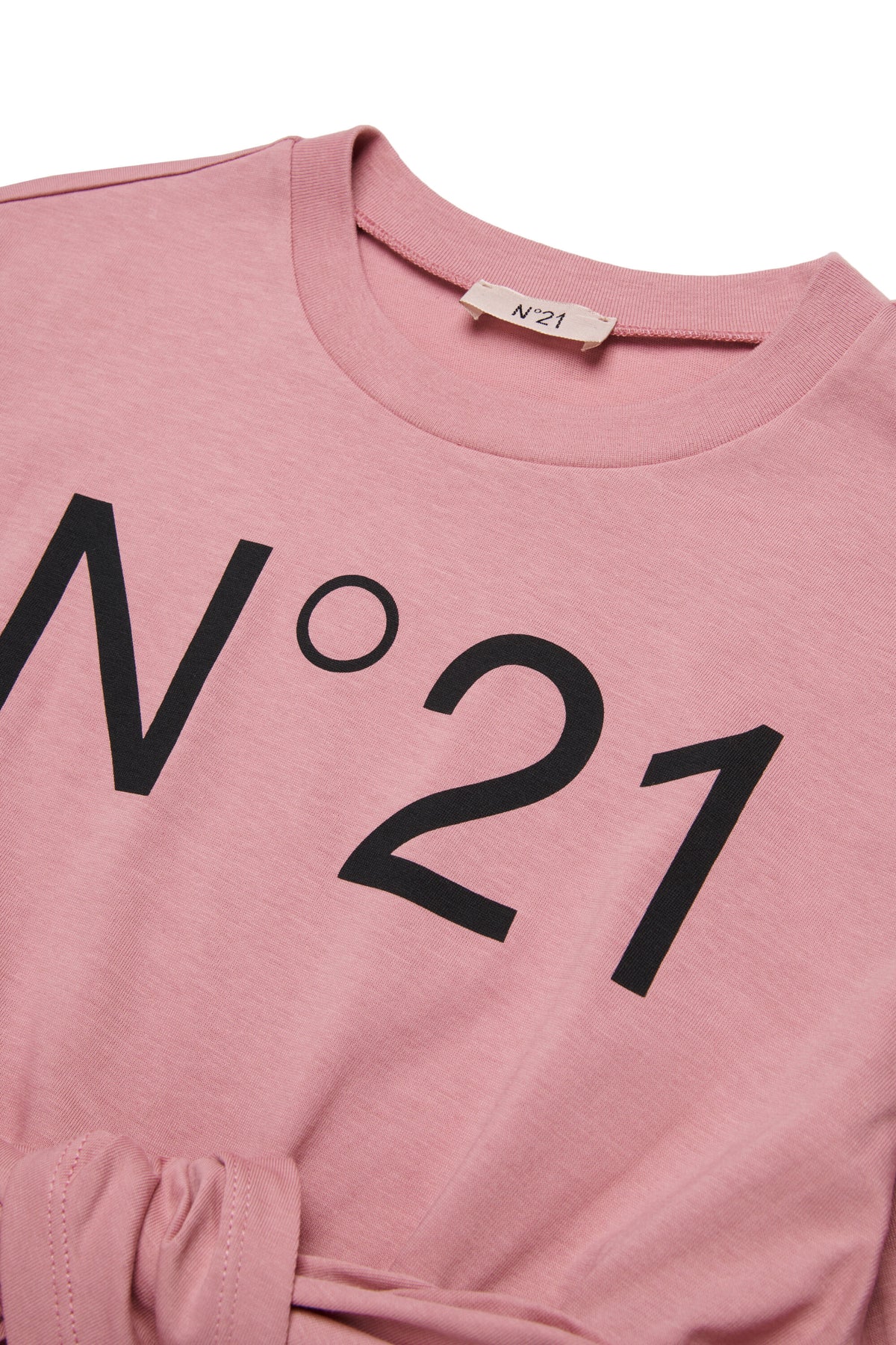 Vestido camiseta con logotipo estampado