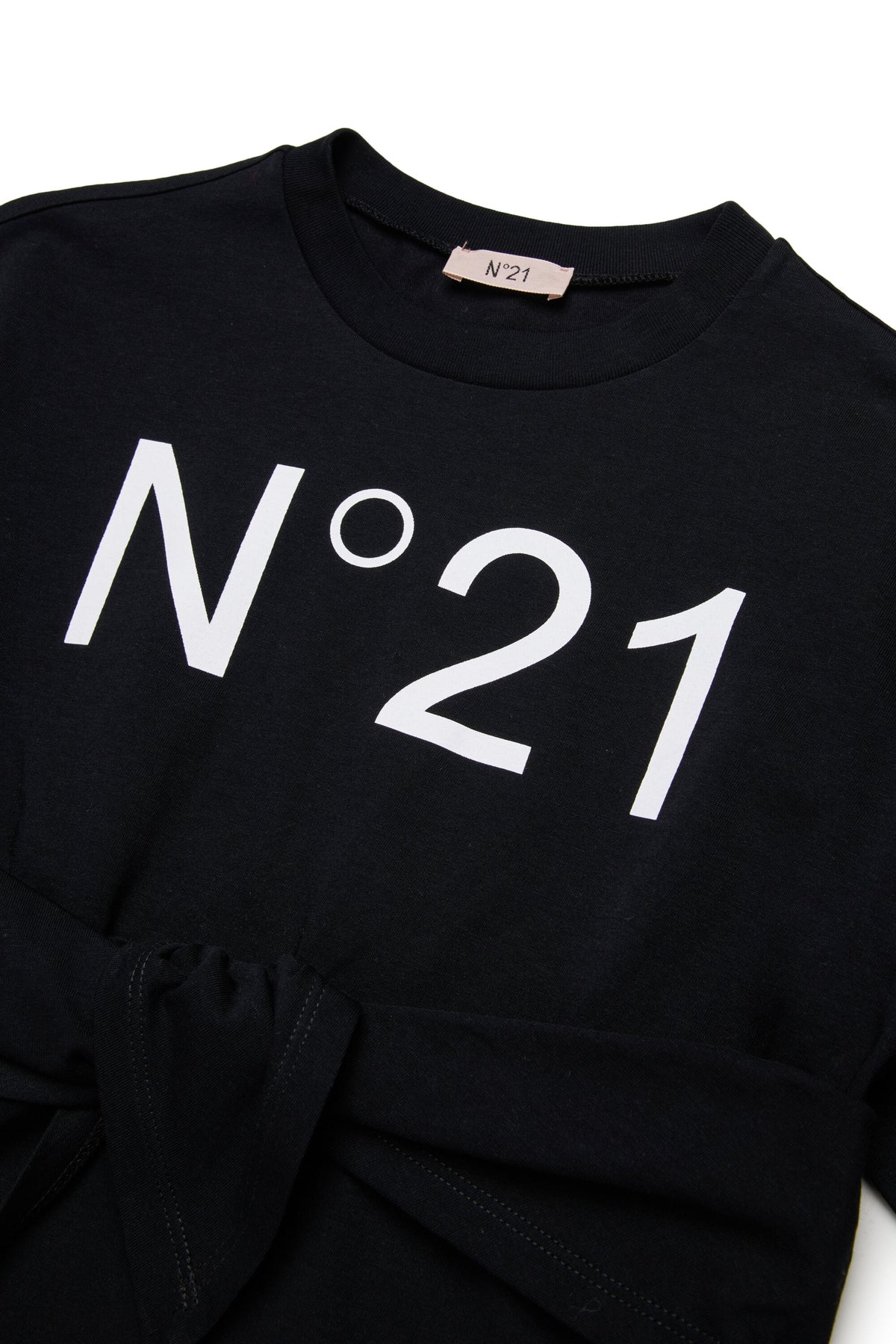 Vestido camiseta con logotipo estampado