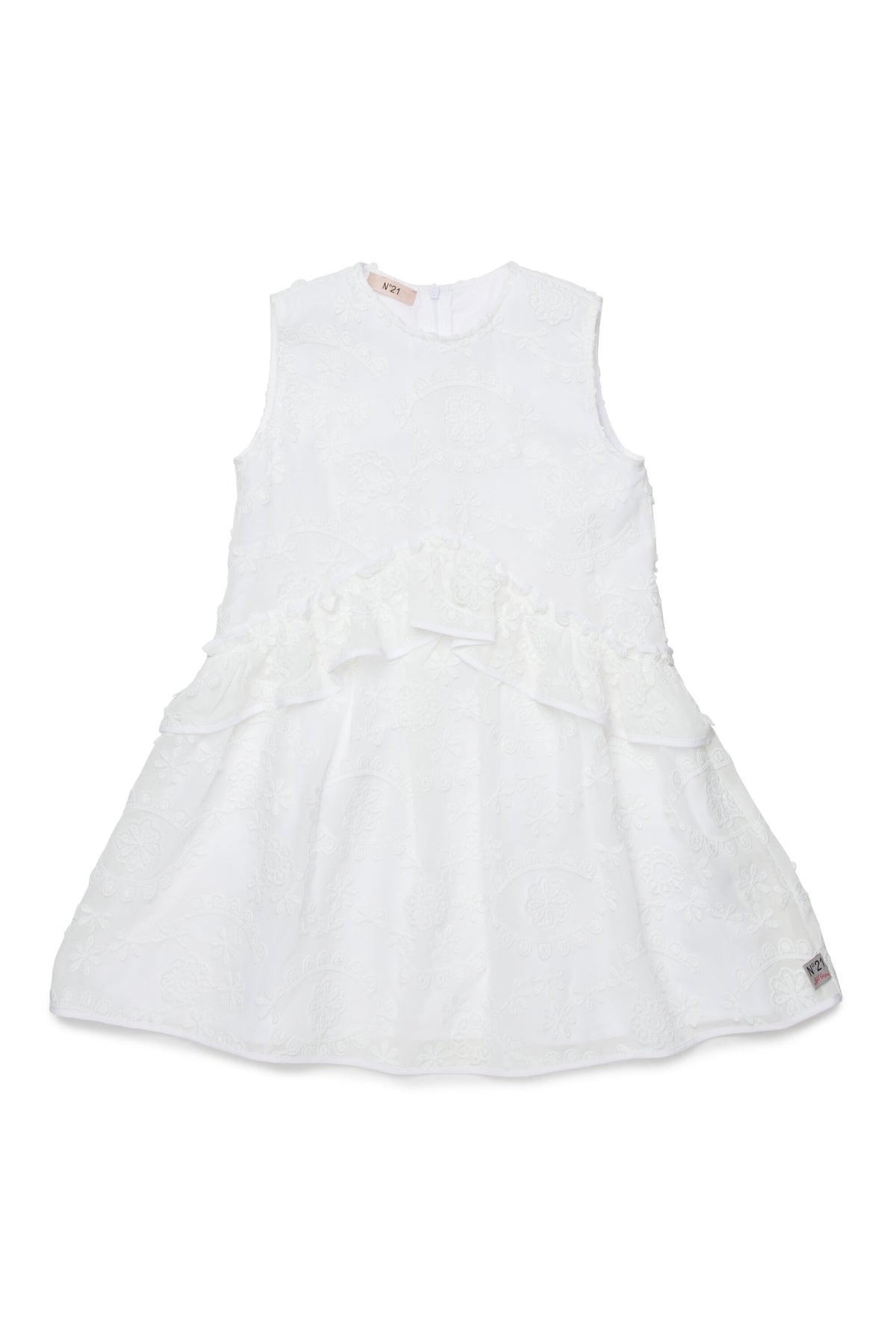 Vestido sin mangas con bordado