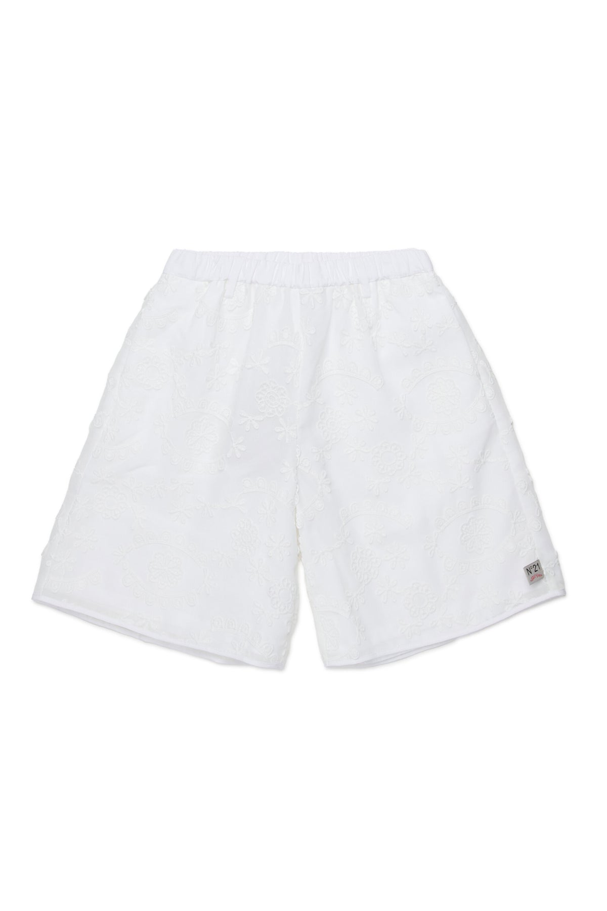 Short brodé avec logo