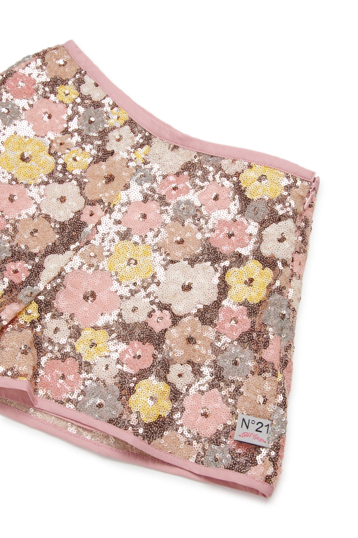 Shorts de estampado floral con logo