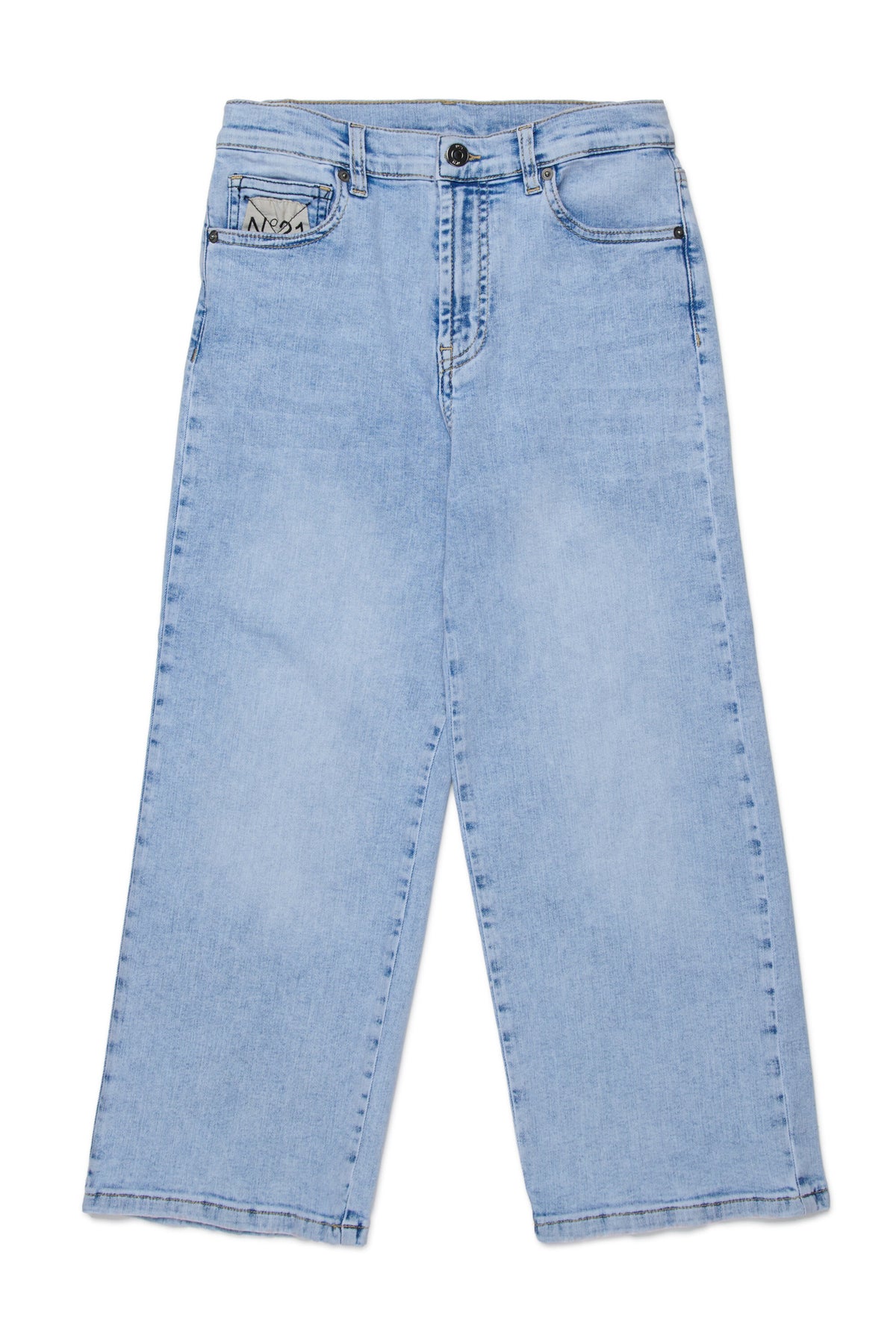 Jean décontracté lavage bleu clair