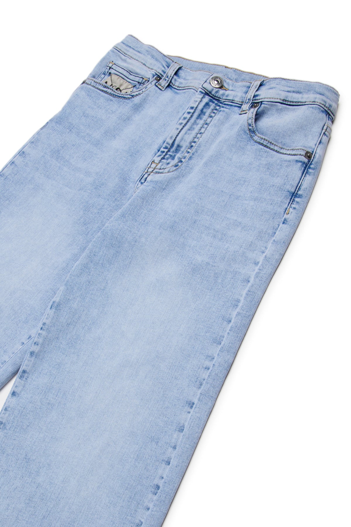 Jean décontracté lavage bleu clair