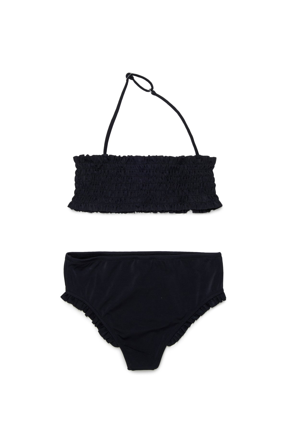 Bikini fruncido con logo