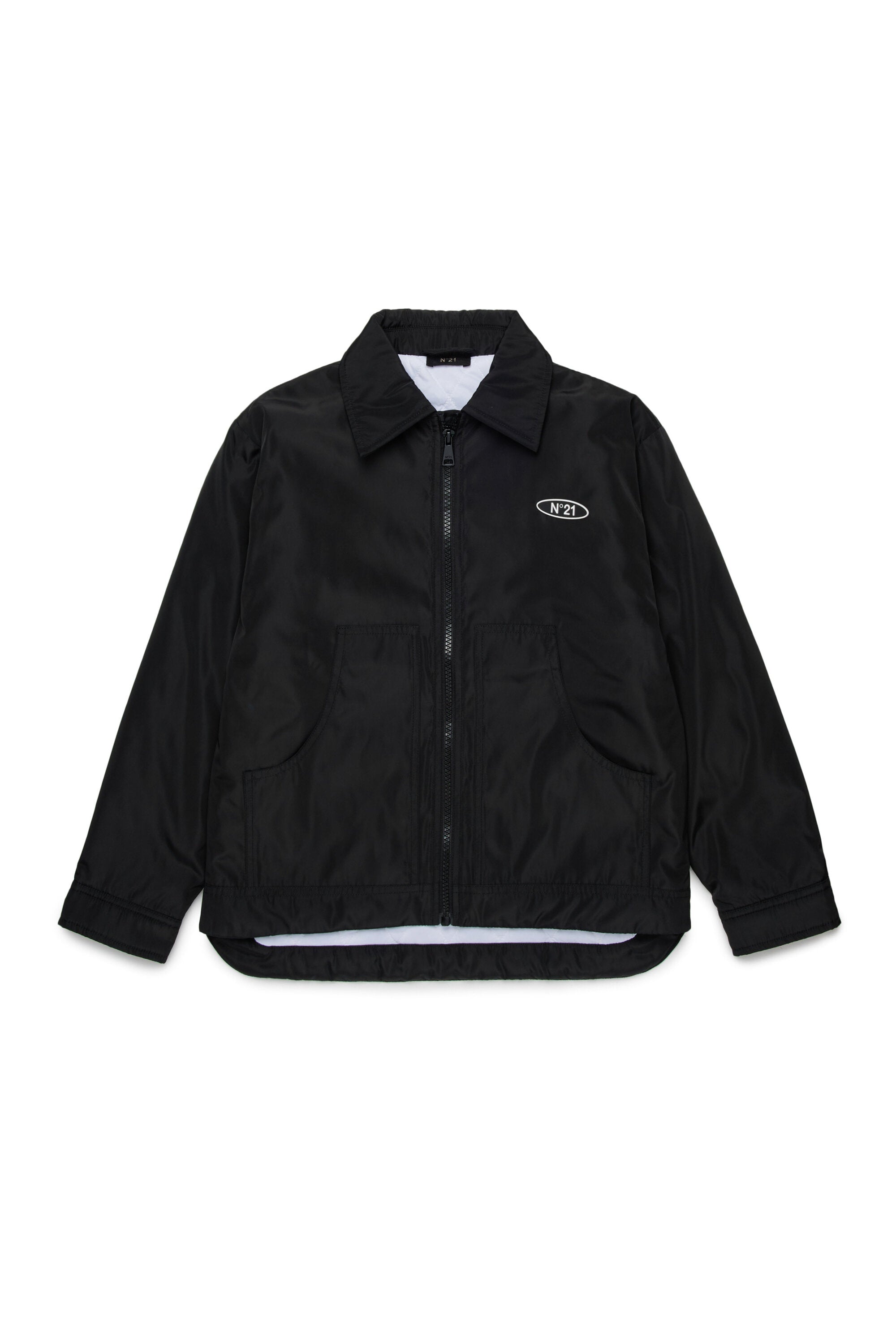 Chaqueta ligera acolchada con logo