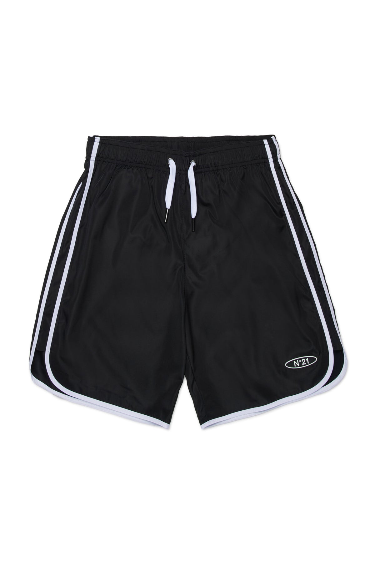 Boxer swimsuit with logo